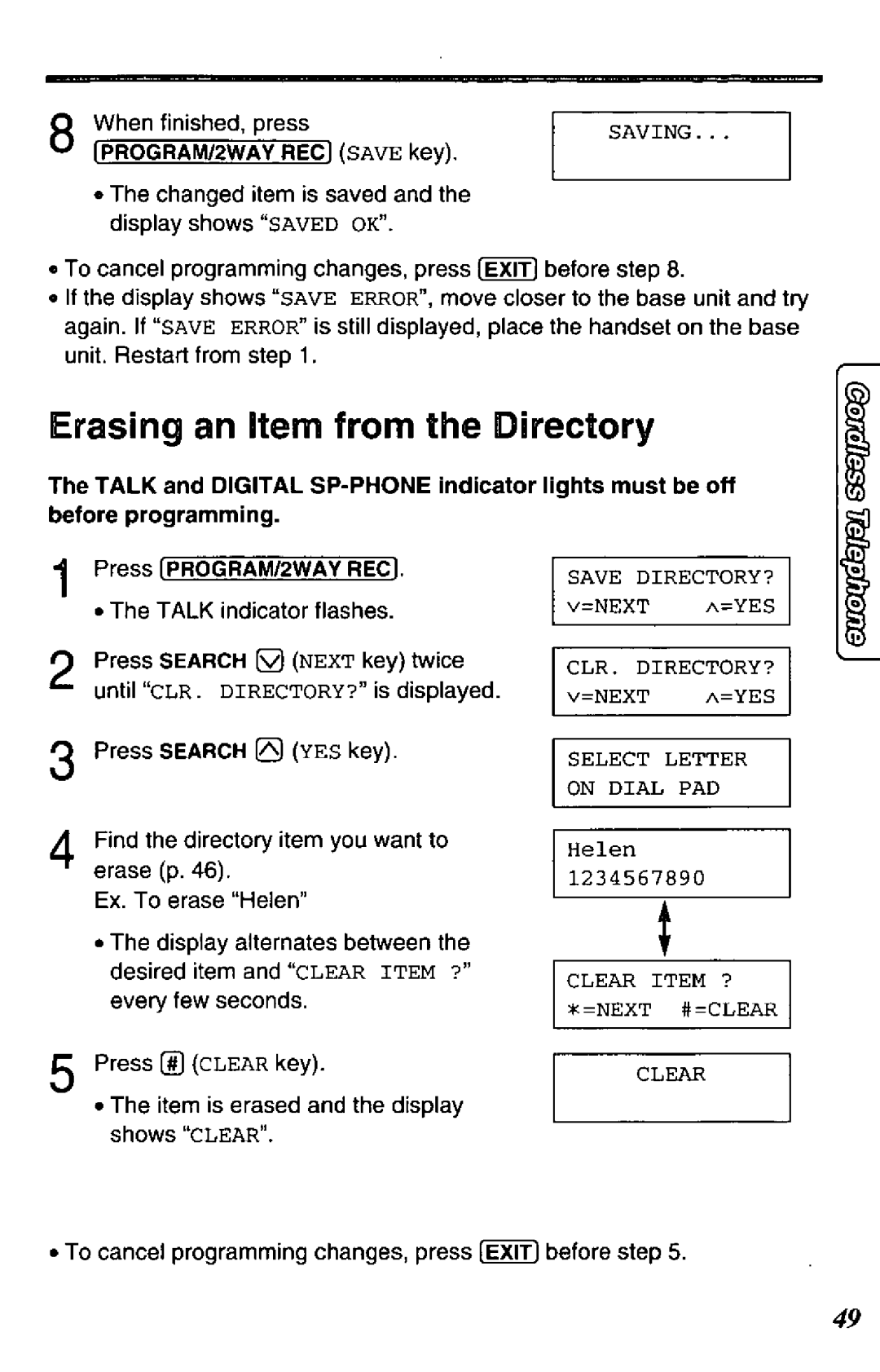 Panasonic KX-TCC425-B manual 