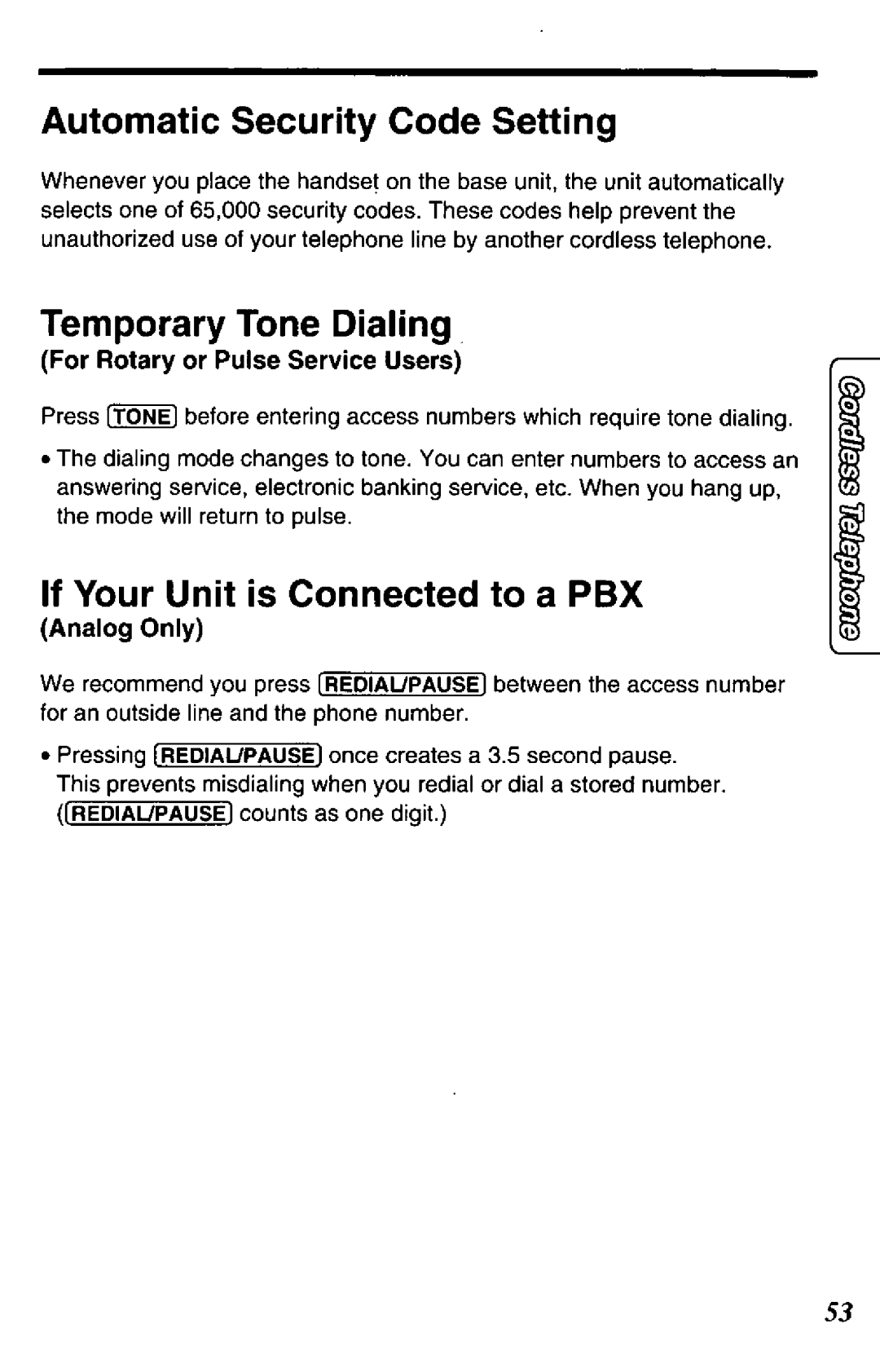 Panasonic KX-TCC425-B manual 