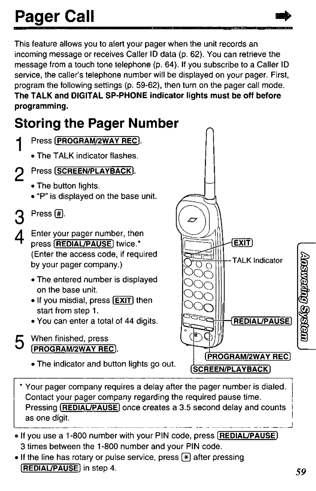 Panasonic KX-TCC425-B manual 