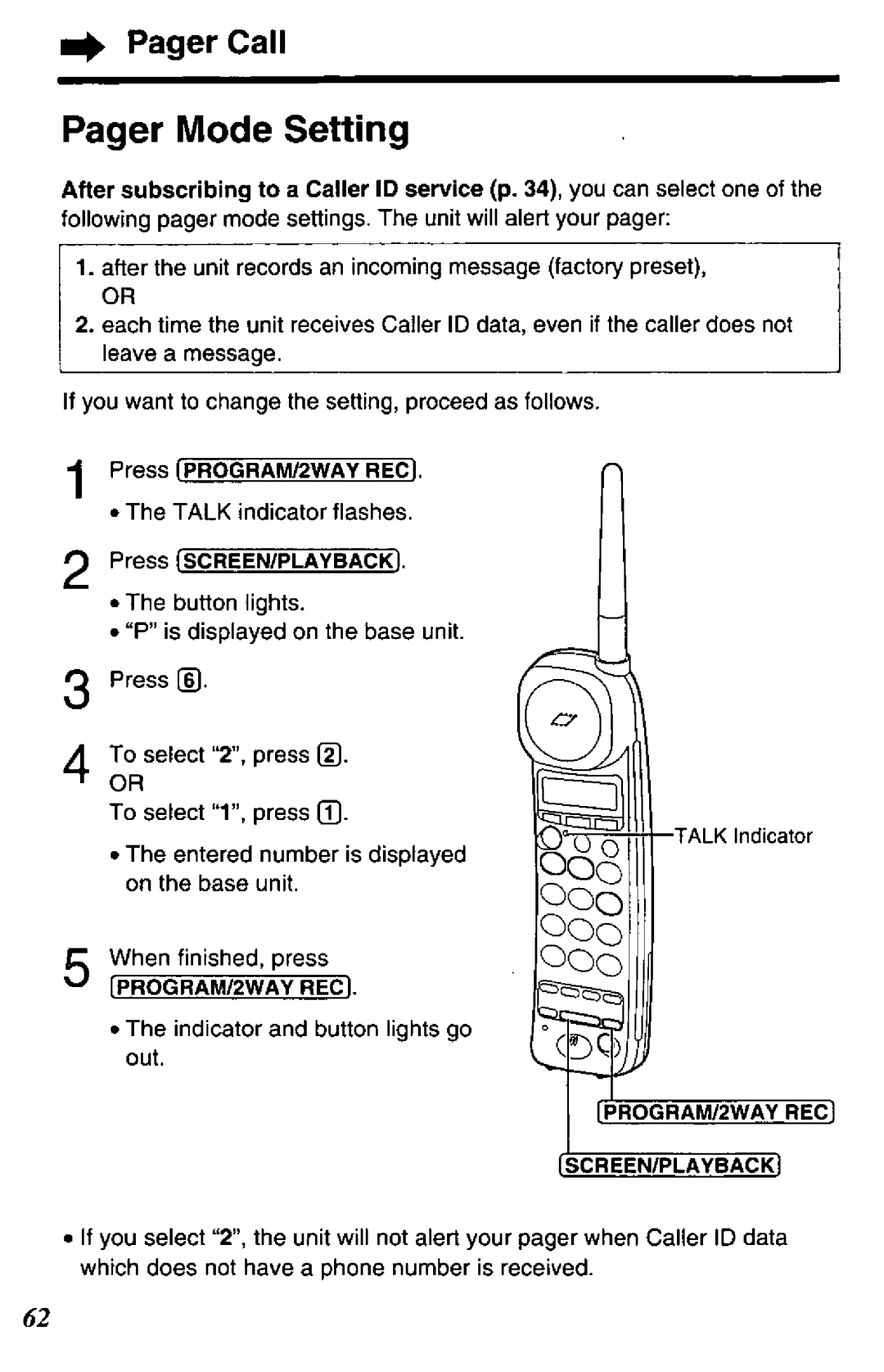 Panasonic KX-TCC425-B manual 