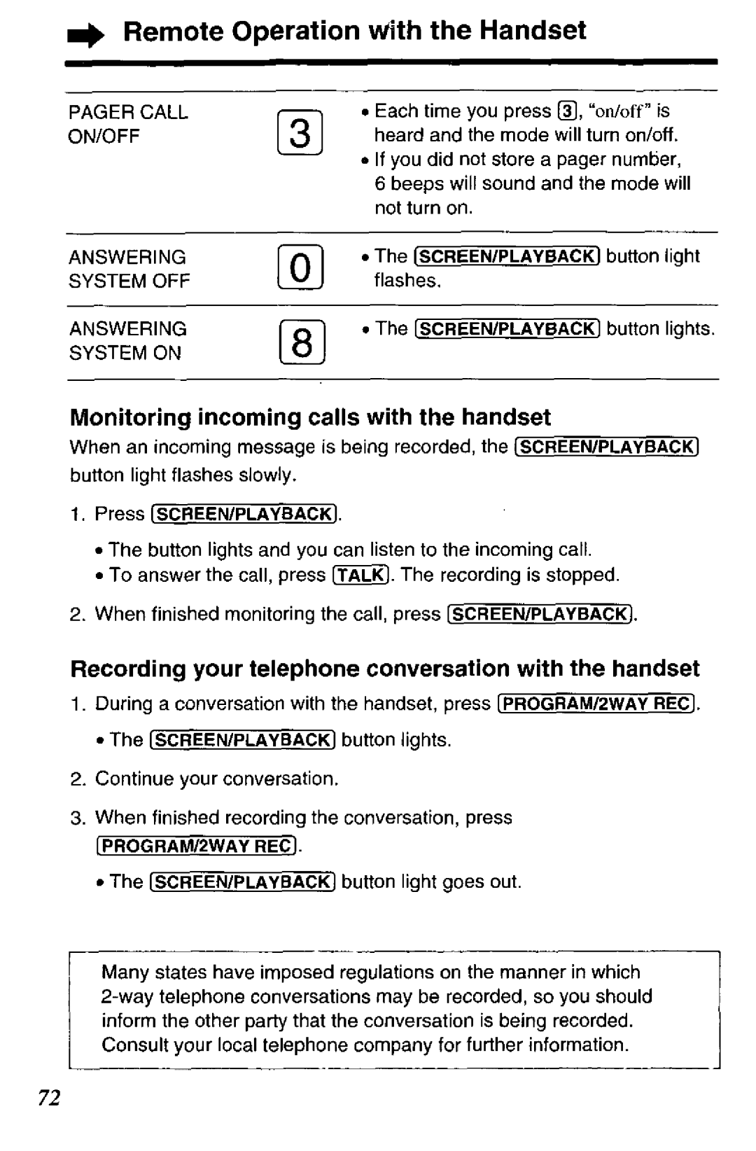 Panasonic KX-TCC425-B manual 