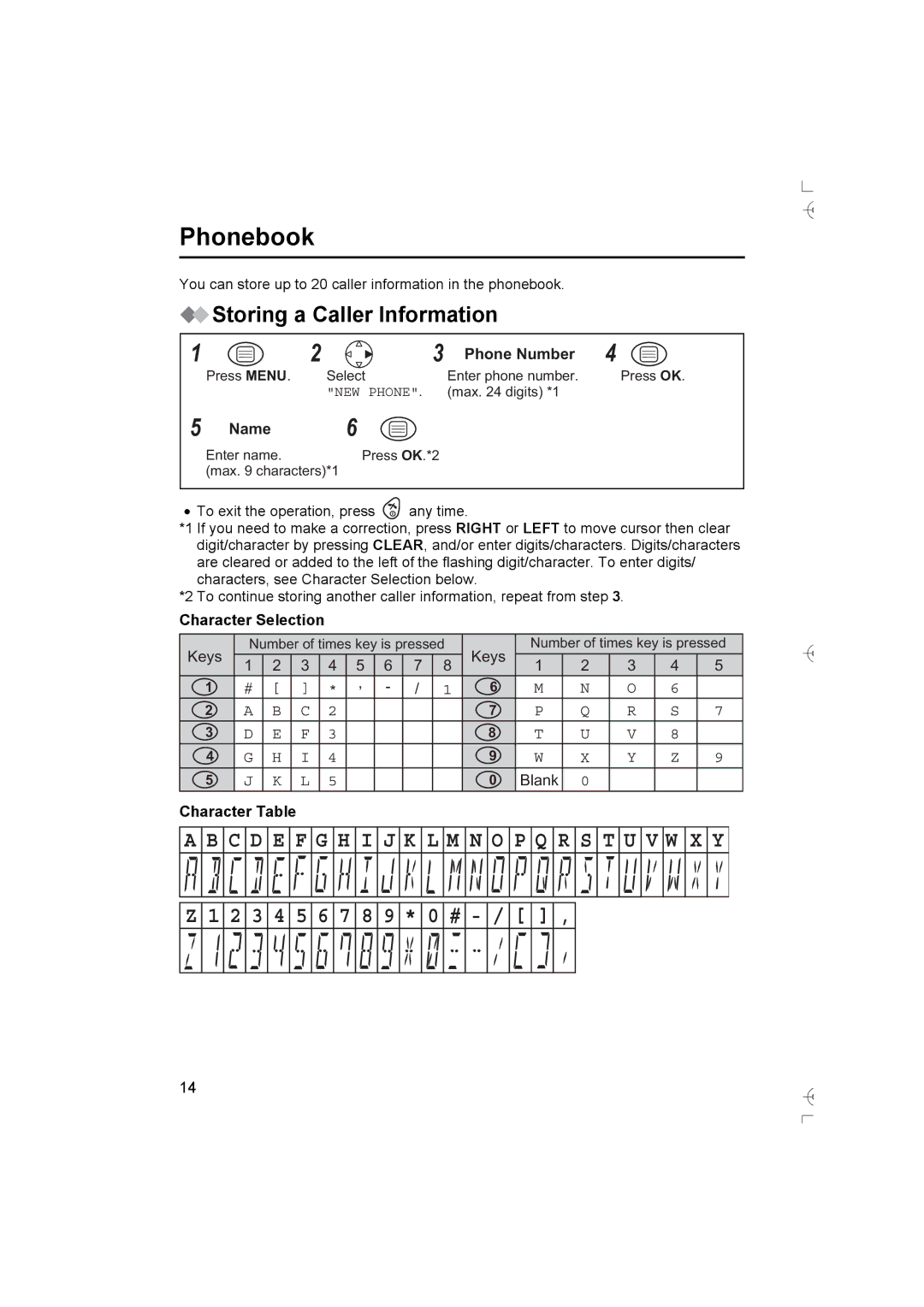 Panasonic KX-TCD400AL operating instructions Phonebook, Storing a Caller Information 