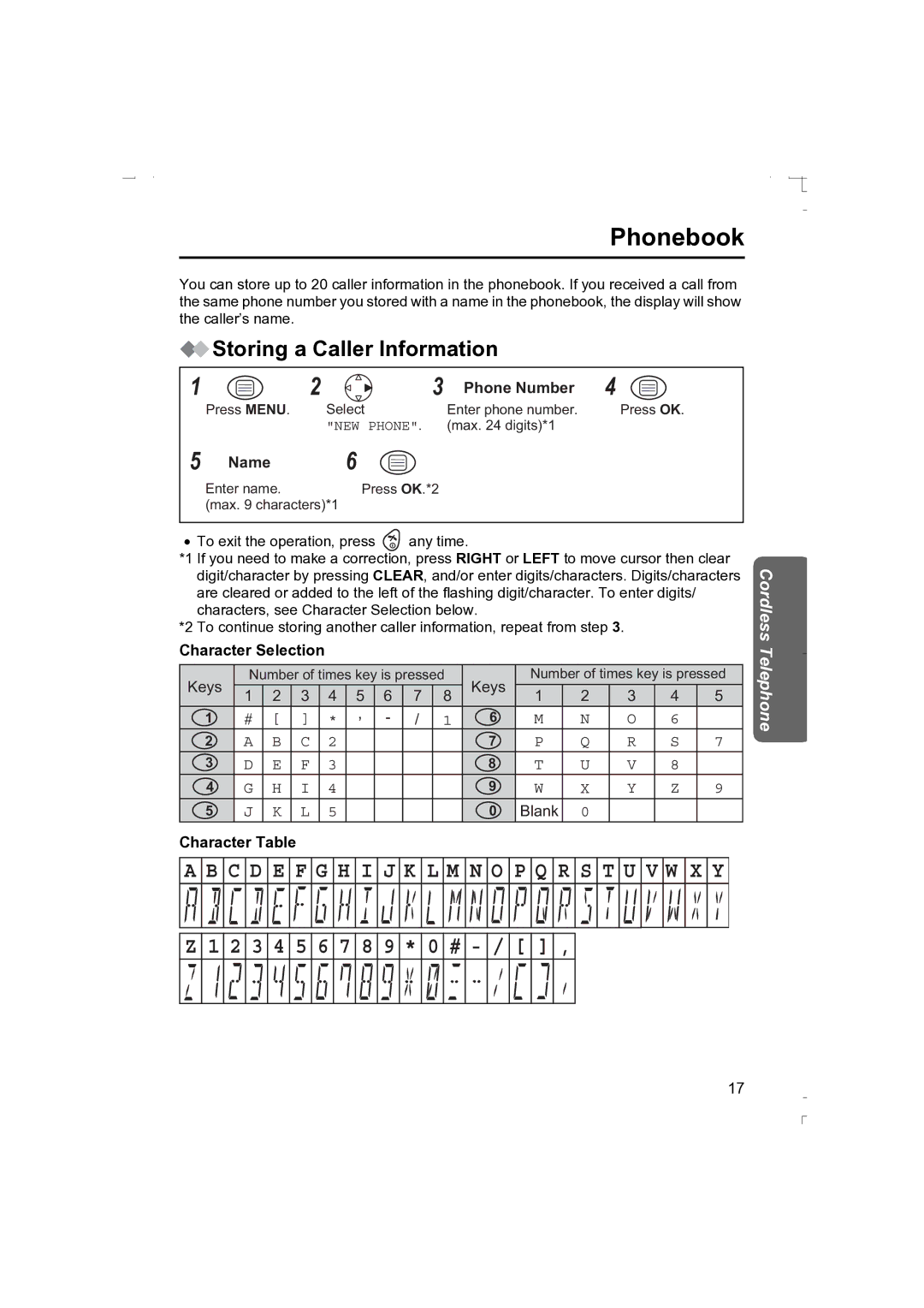 Panasonic KX-TCD410AL operating instructions Phonebook, Storing a Caller Information 