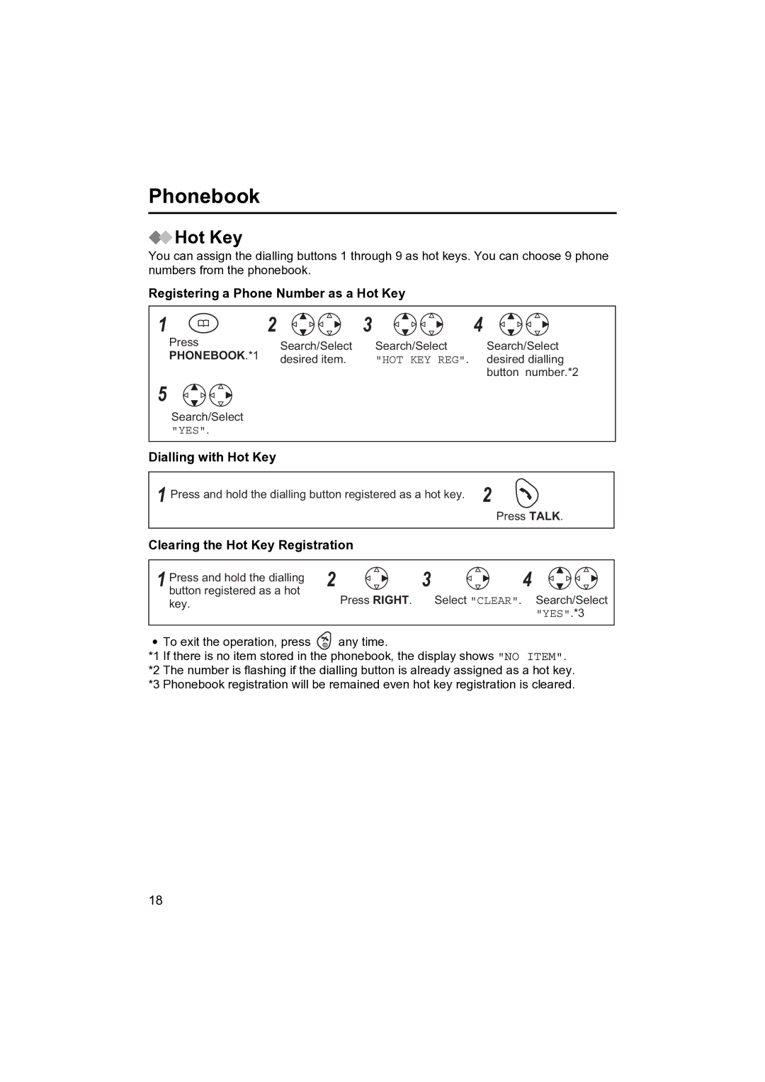 Panasonic KX-TCD410NZ operating instructions Registering a Phone Number as a Hot Key, Dialling with Hot Key 