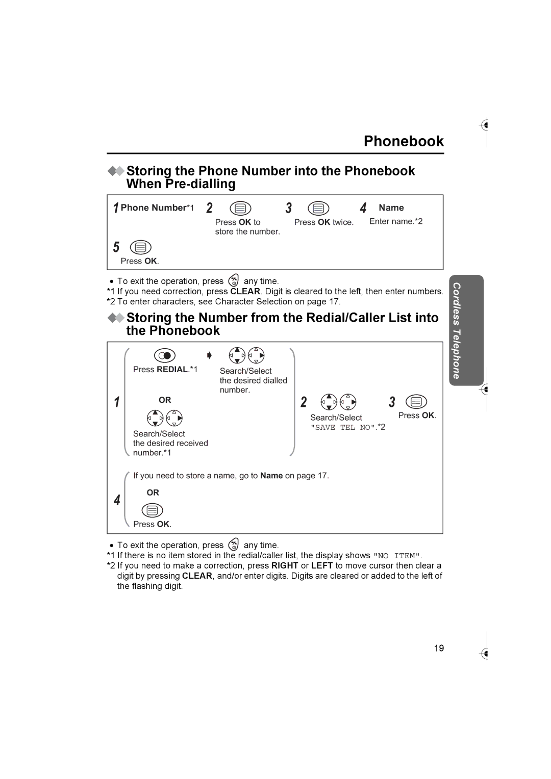 Panasonic KX-TCD420AL operating instructions Phone Number *1 Name 