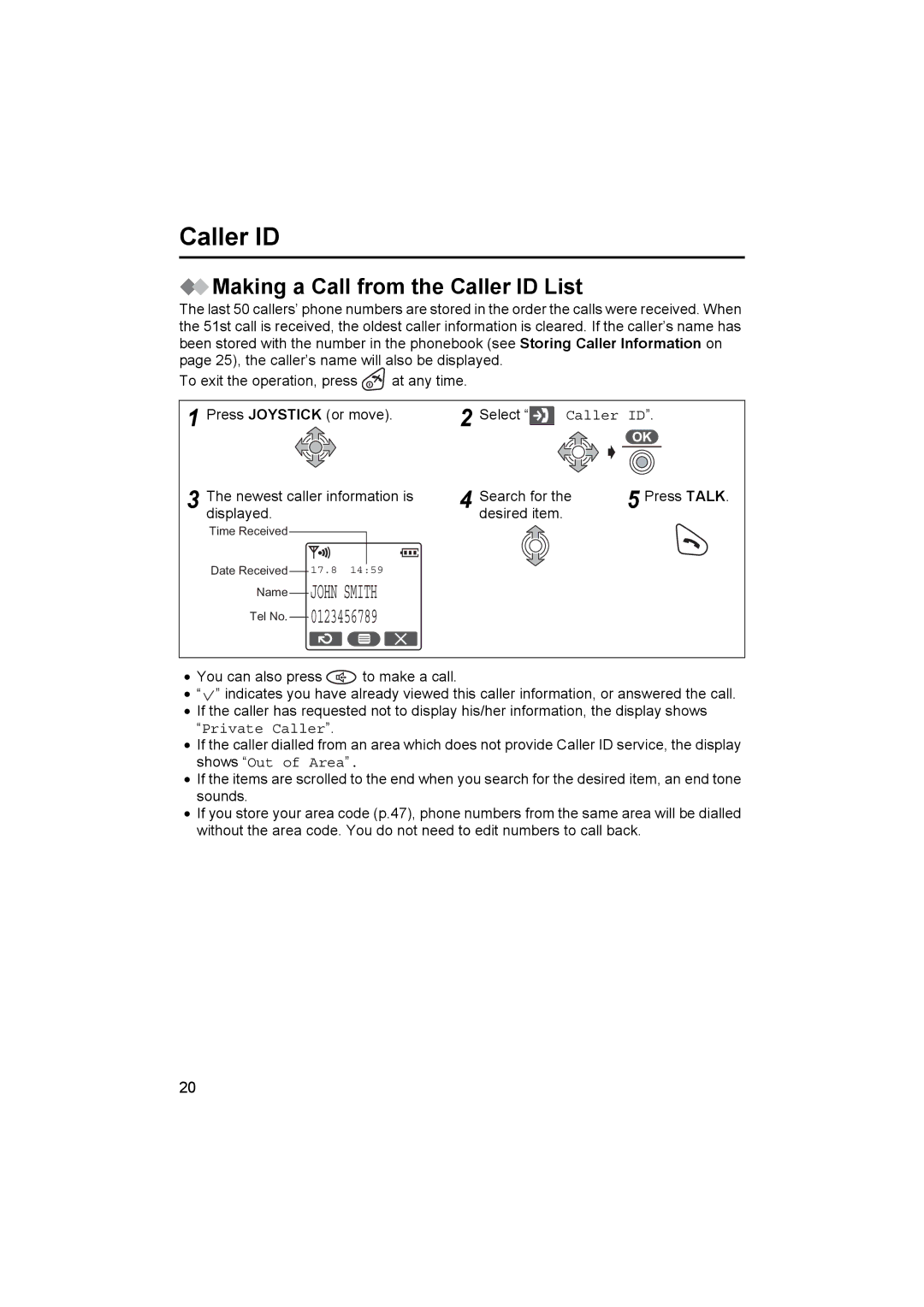 Panasonic KX-TCD510NZ operating instructions Making a Call from the Caller ID List 