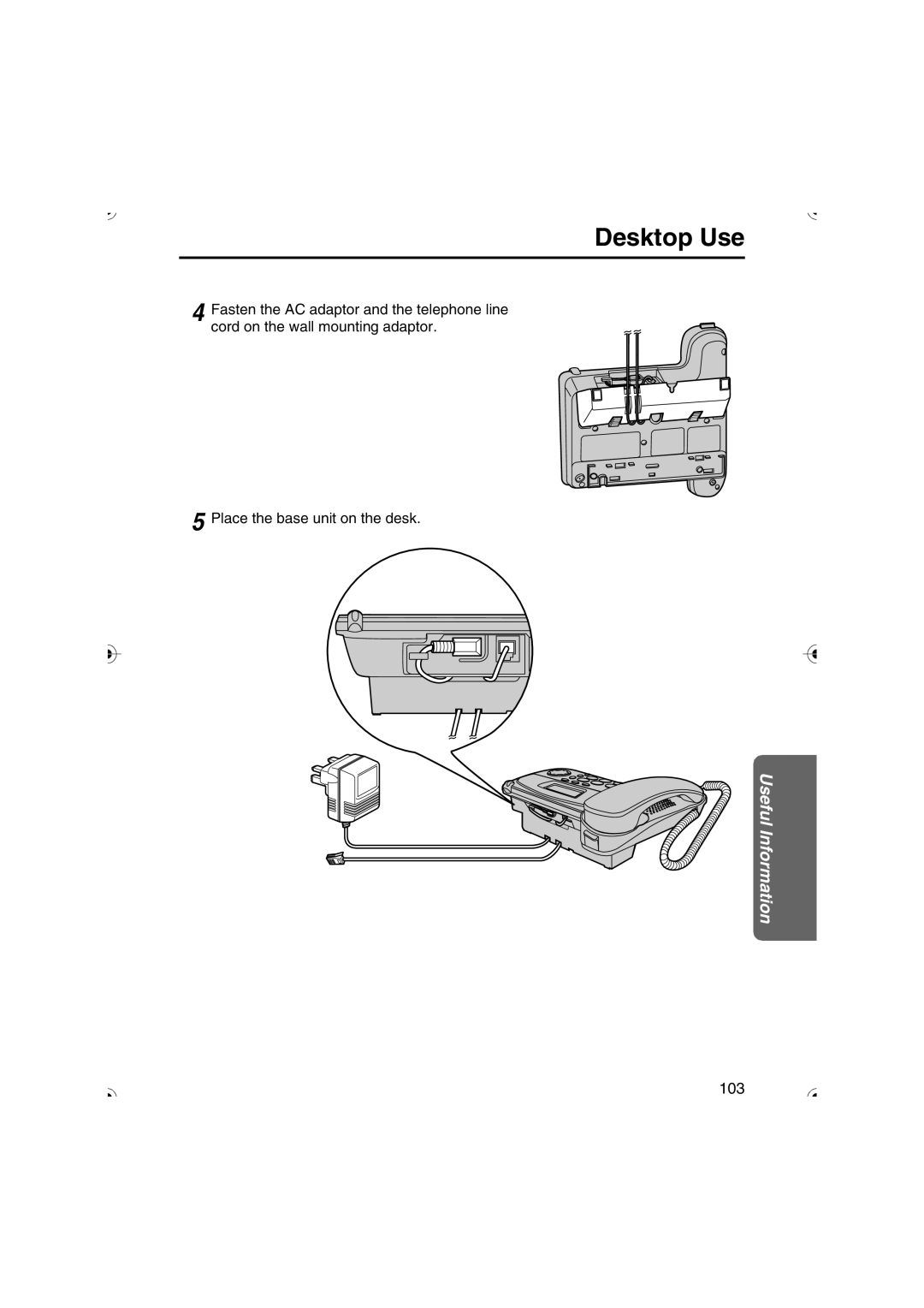 Panasonic KX-TCD535HK operating instructions 103 