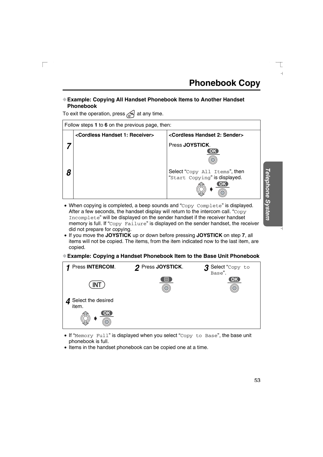 Panasonic KX-TCD540AL operating instructions Base 