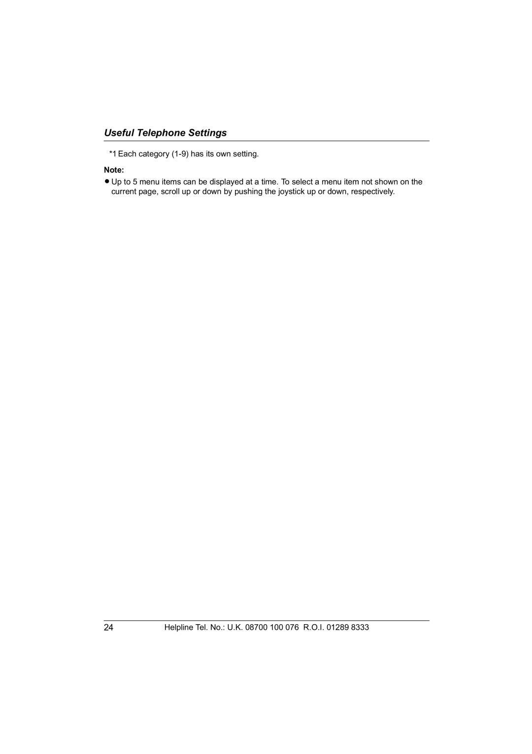 Panasonic KX-TCD560E operating instructions Useful Telephone Settings 