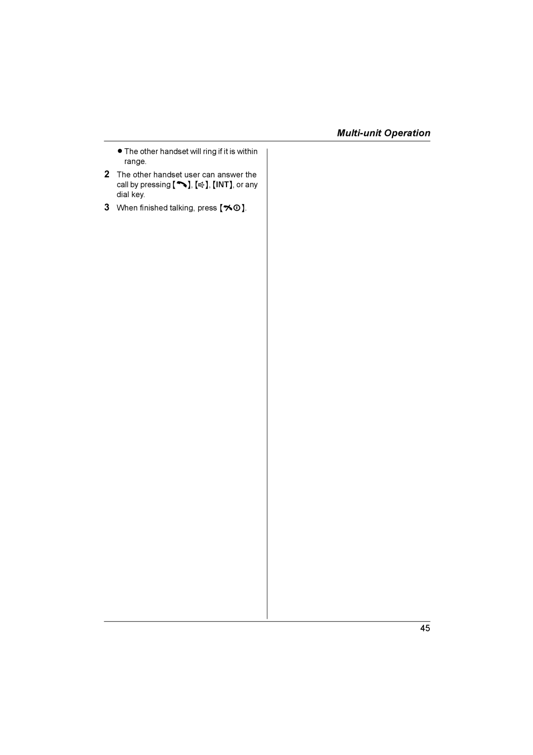 Panasonic KX-TCD580NZ, KX-TCD560NZ operating instructions Multi-unit Operation 