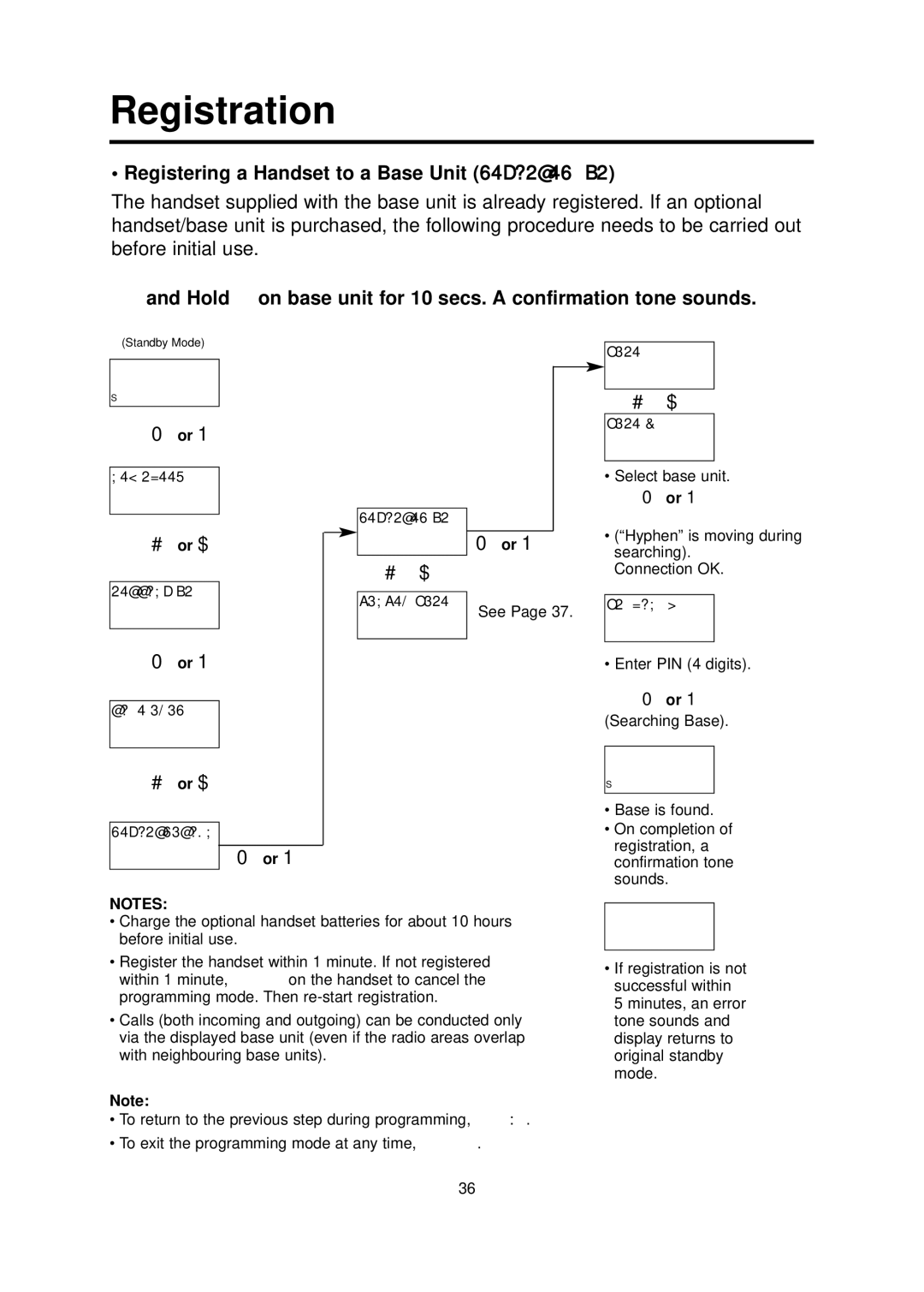 Panasonic KX-TCD700BX operating instructions Registration, Registering a Handset to a Base Unit register hs 