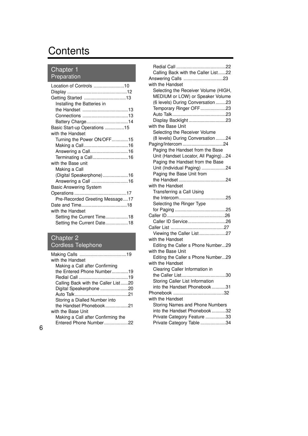 Panasonic KX-TCD735ALM operating instructions Contents 