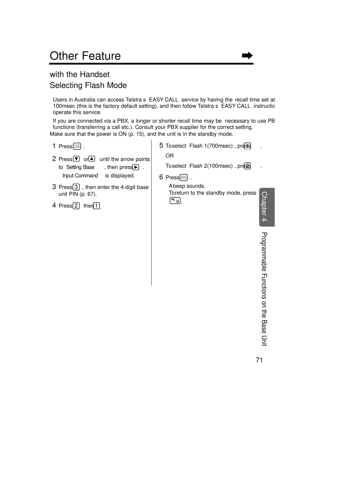 Panasonic KX-TCD735ALM operating instructions Other Feature, Beep sounds To return to the standby mode, press 