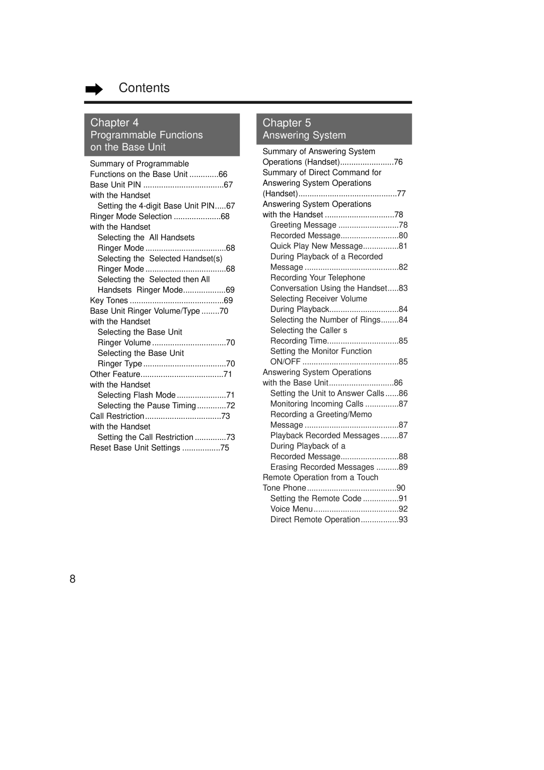 Panasonic KX-TCD735ALM operating instructions Contents 