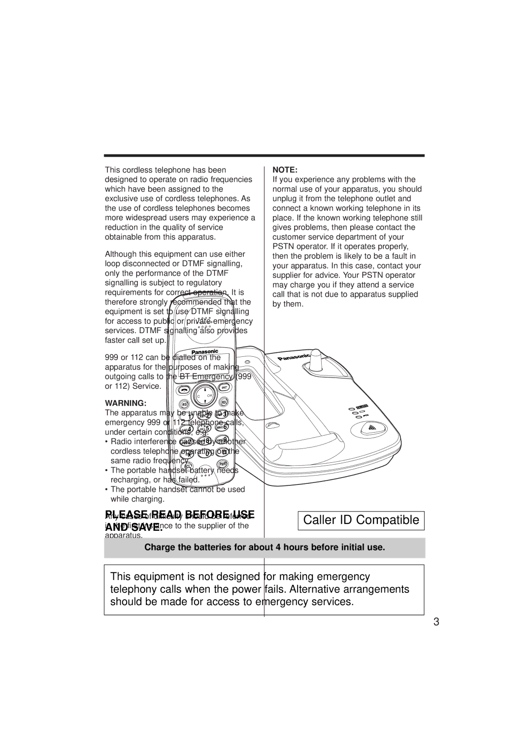 Panasonic KX-TCD952EB operating instructions 