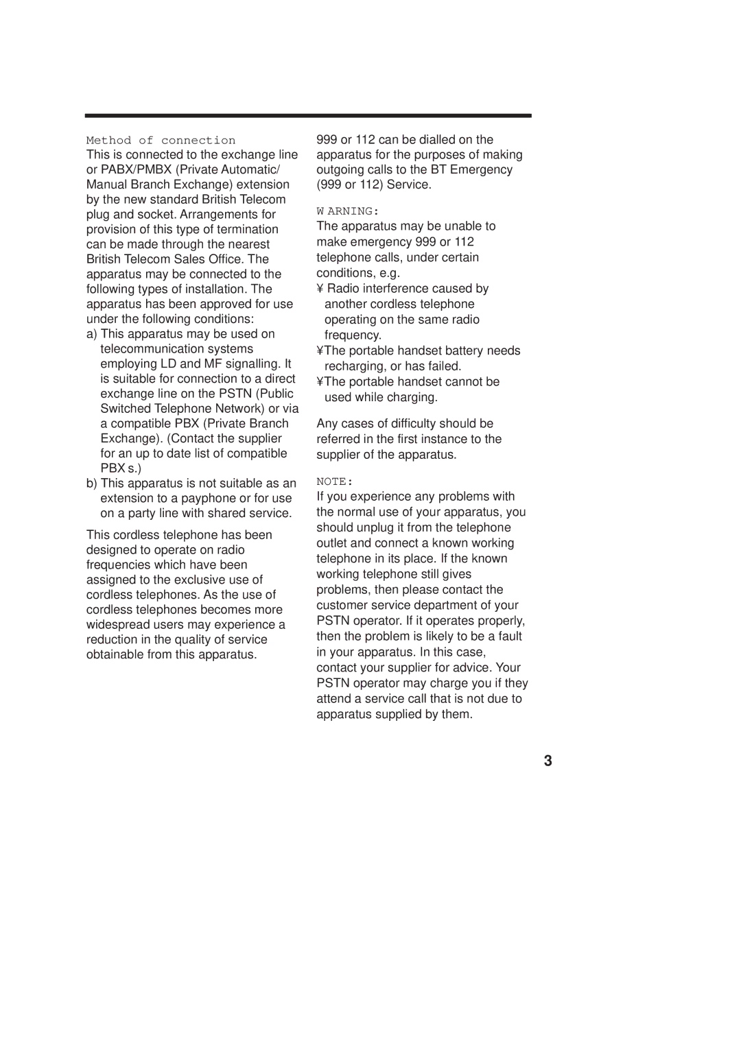 Panasonic KX-TCD970E-B, KX-TCD960E-B operating instructions Method of connection 