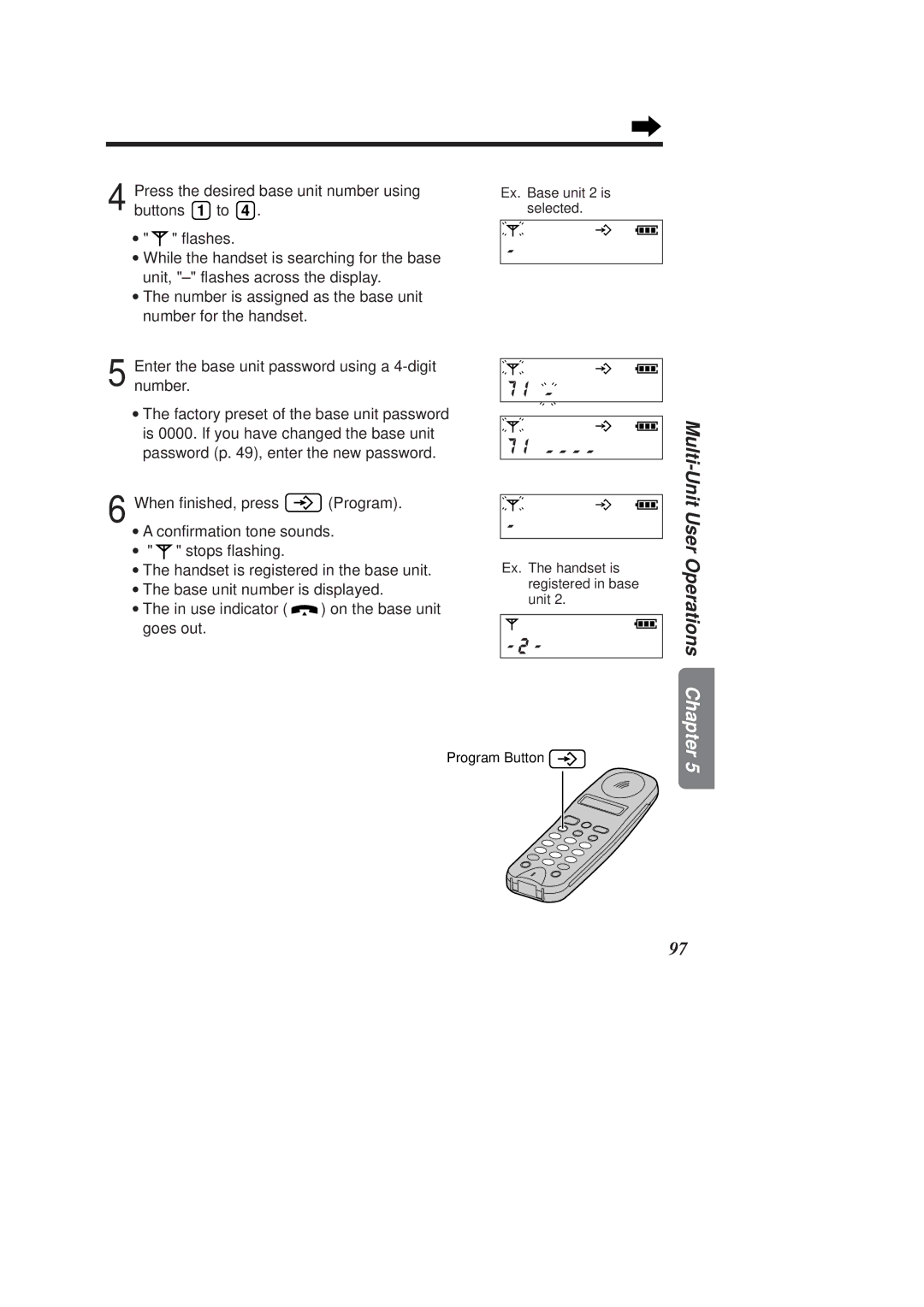 Panasonic KX-TCD970E-B, KX-TCD960E-B operating instructions Multi-Unit User Operations Chapter 