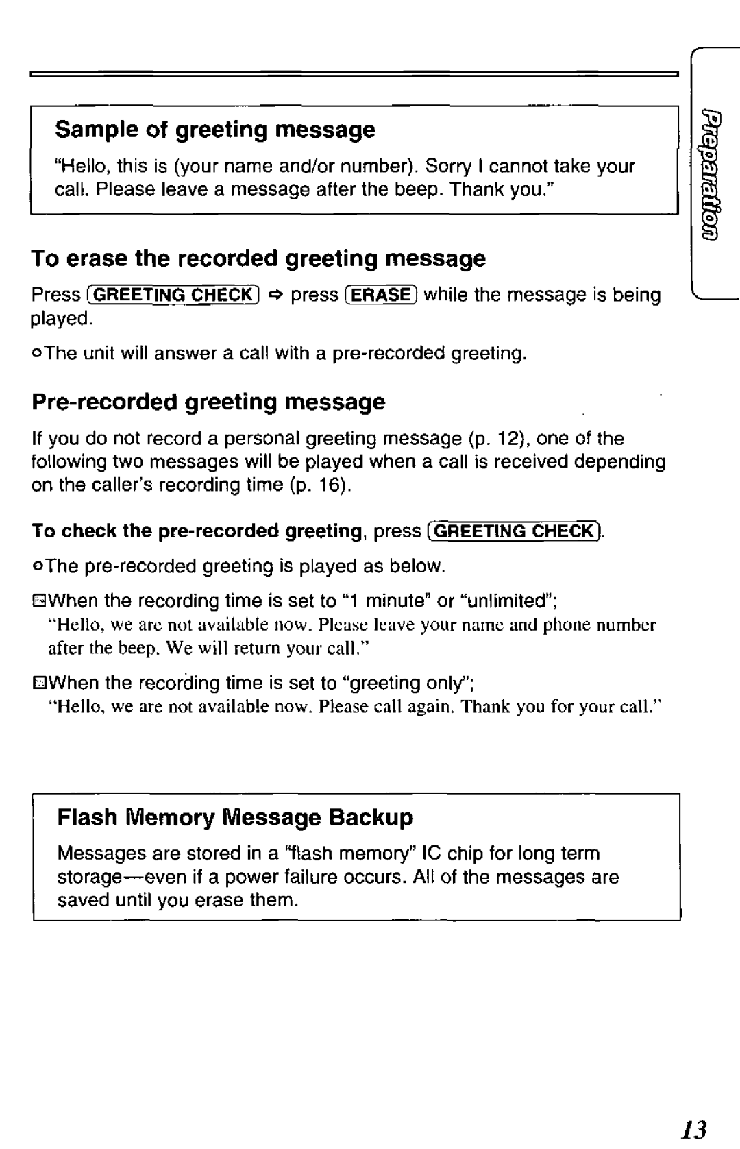 Panasonic KX-TCM418-B manual 