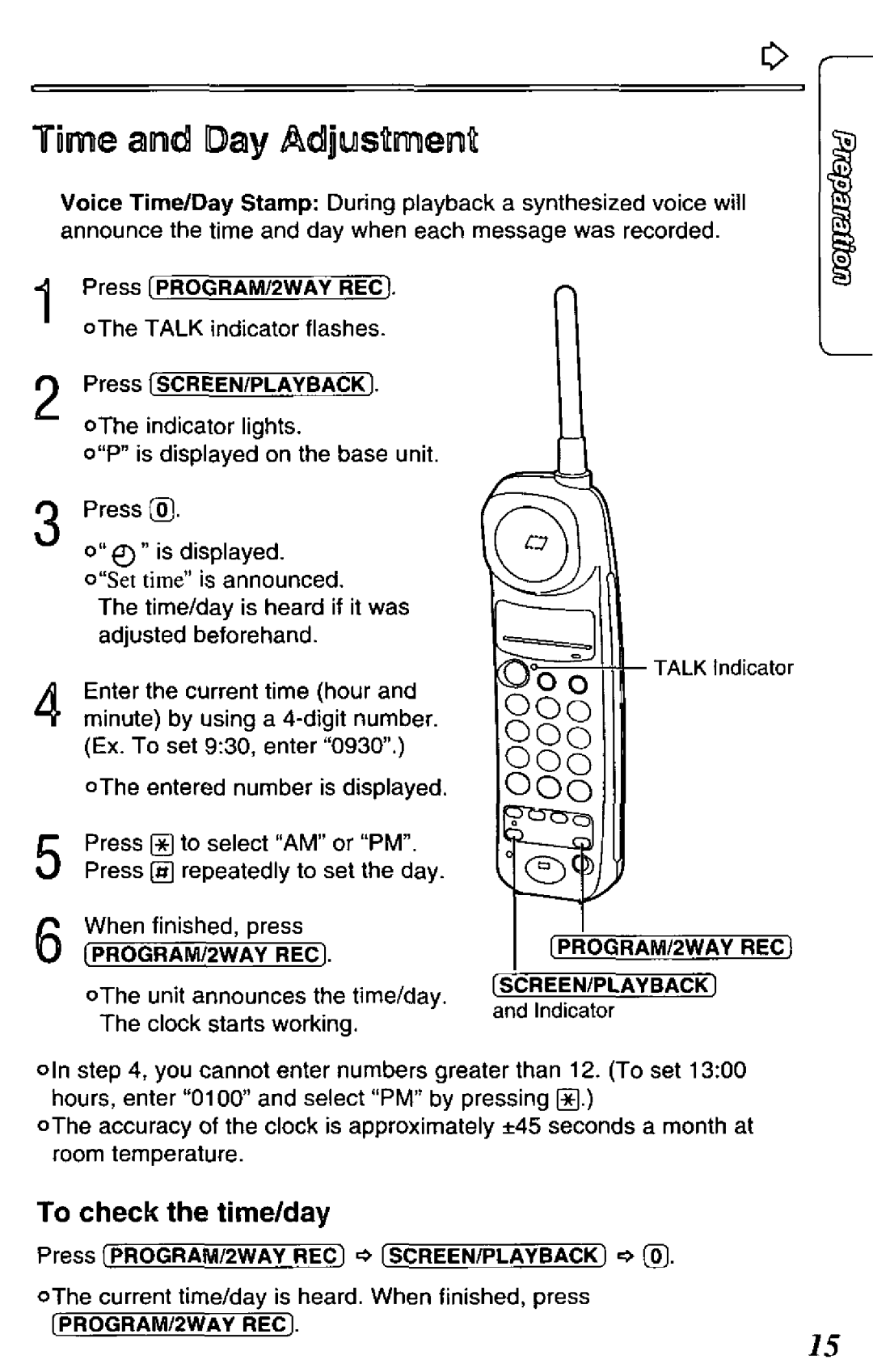 Panasonic KX-TCM418-B manual 