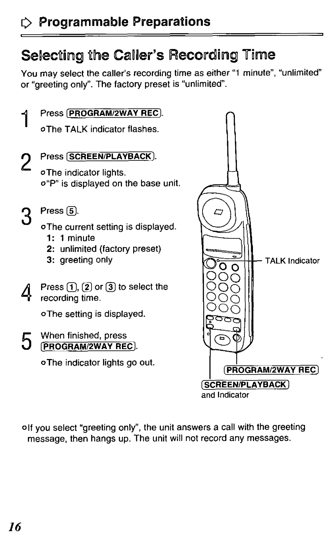 Panasonic KX-TCM418-B manual 