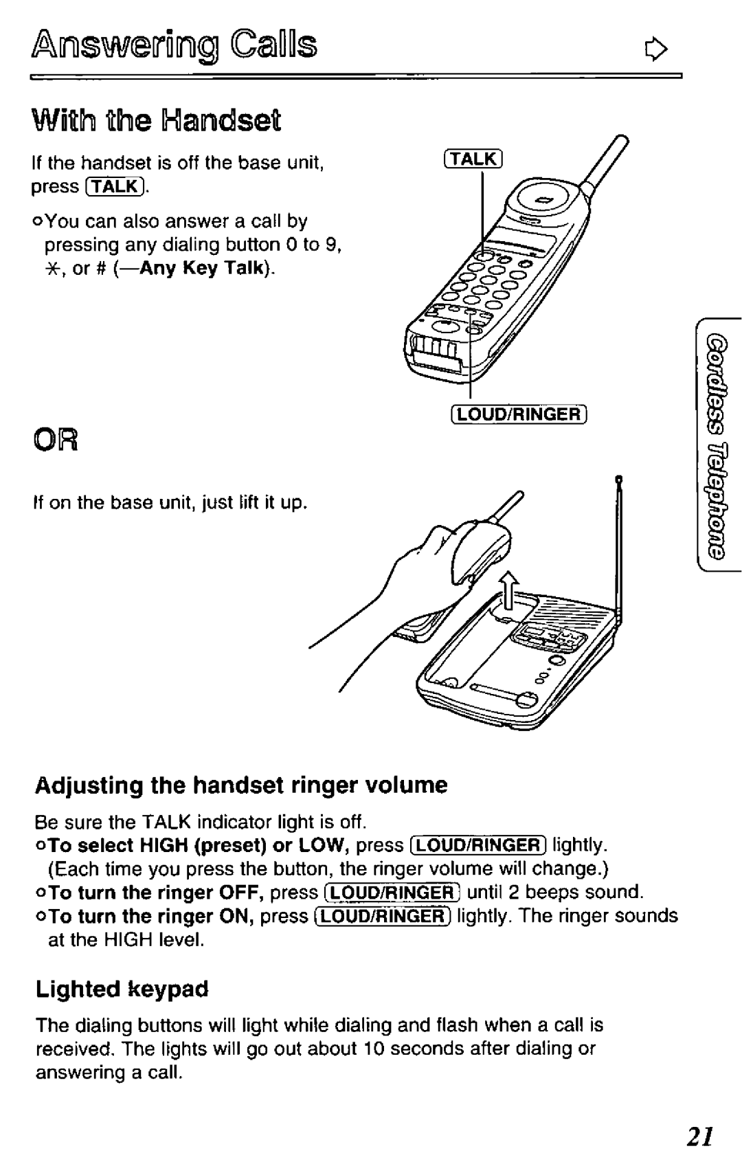 Panasonic KX-TCM418-B manual 