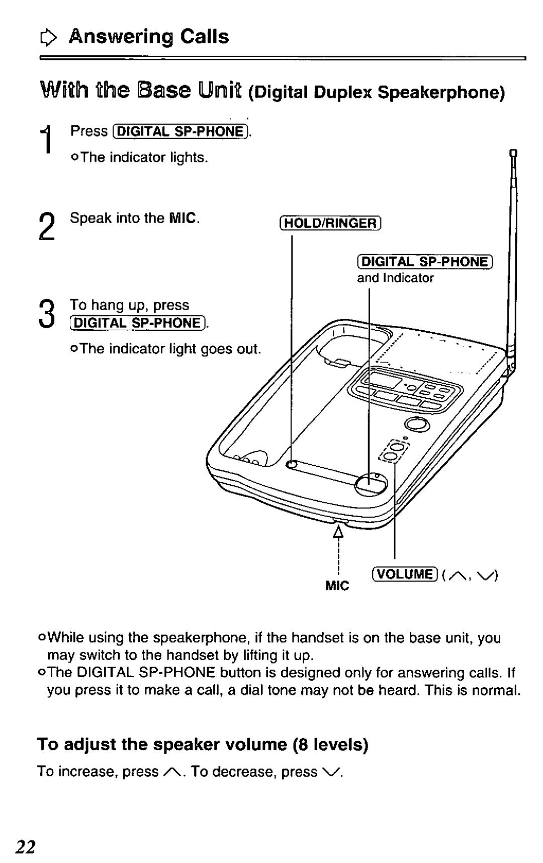 Panasonic KX-TCM418-B manual 