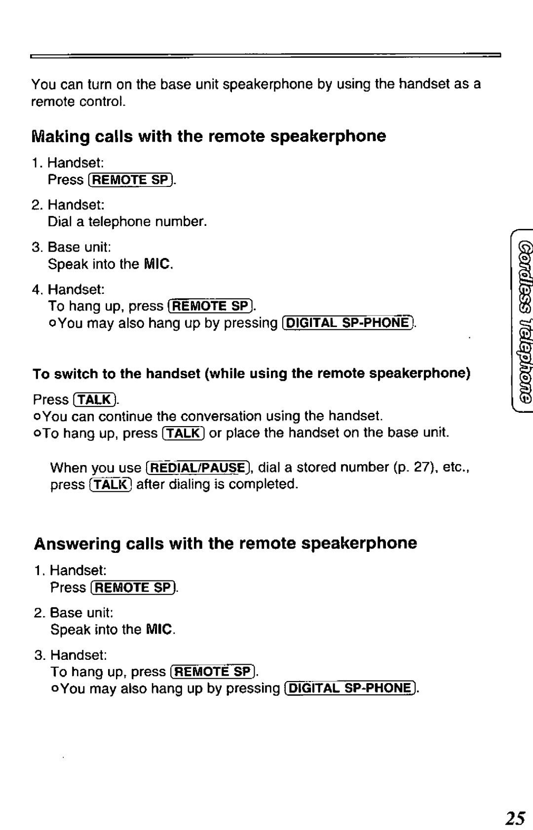 Panasonic KX-TCM418-B manual 