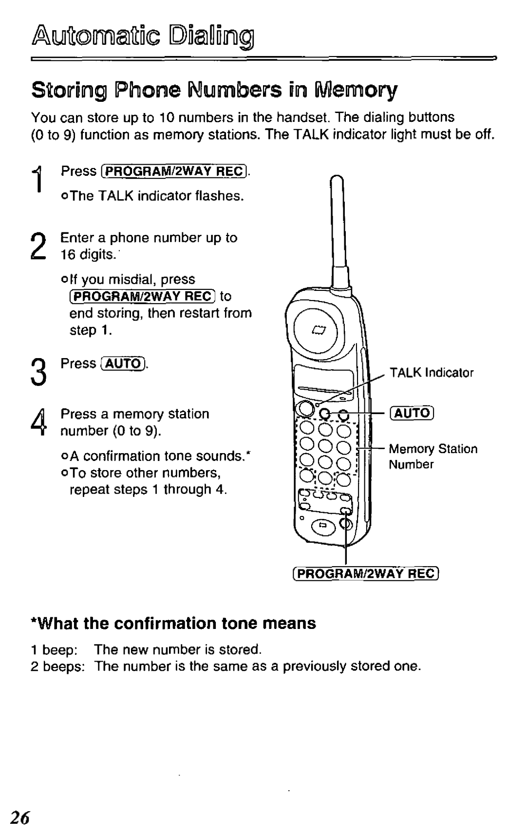 Panasonic KX-TCM418-B manual 