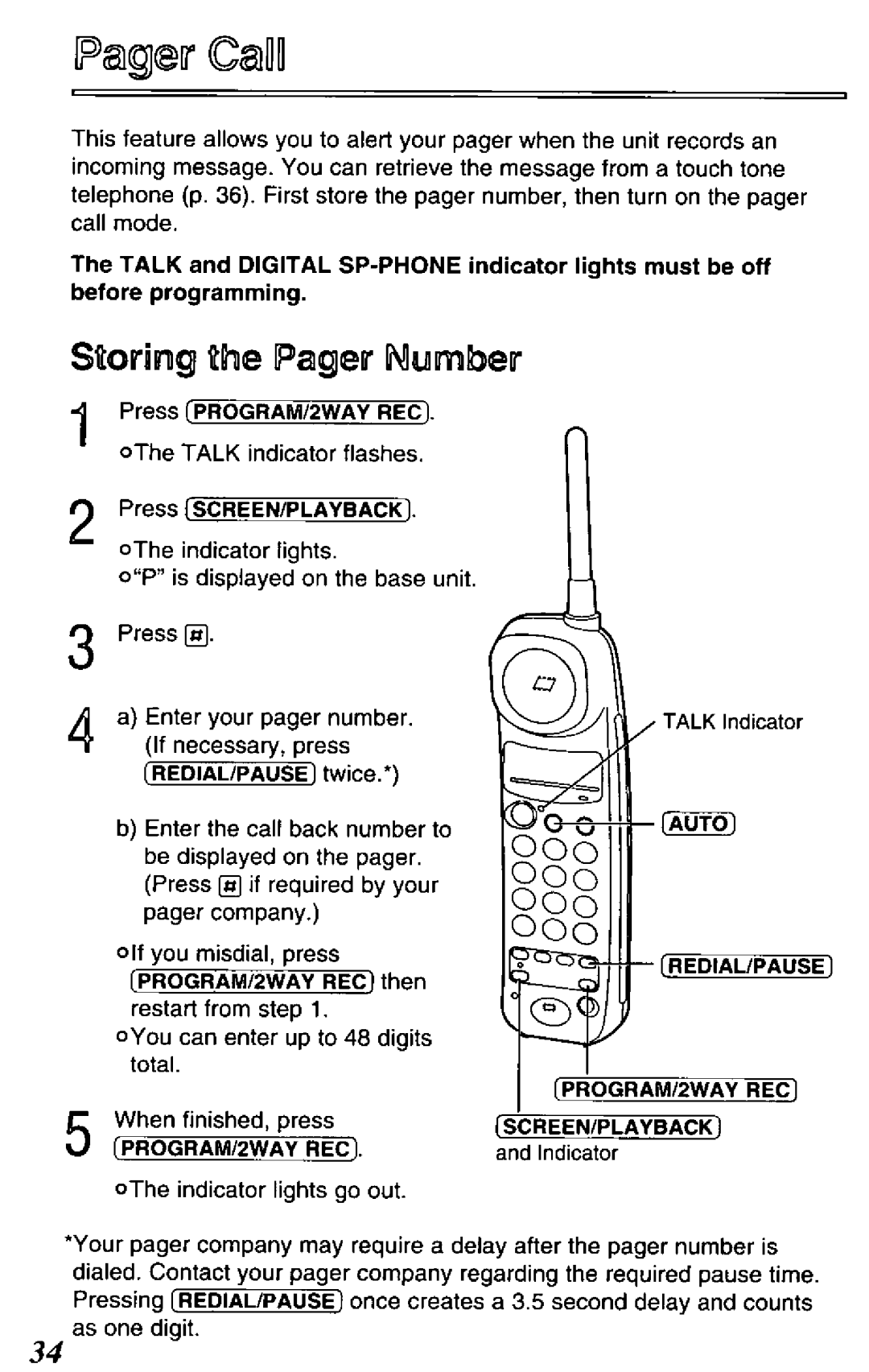 Panasonic KX-TCM418-B manual 