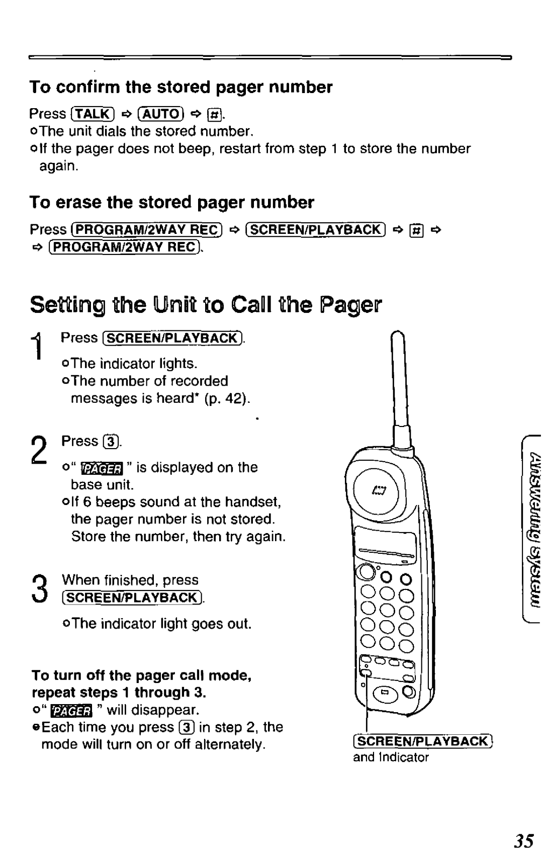 Panasonic KX-TCM418-B manual 