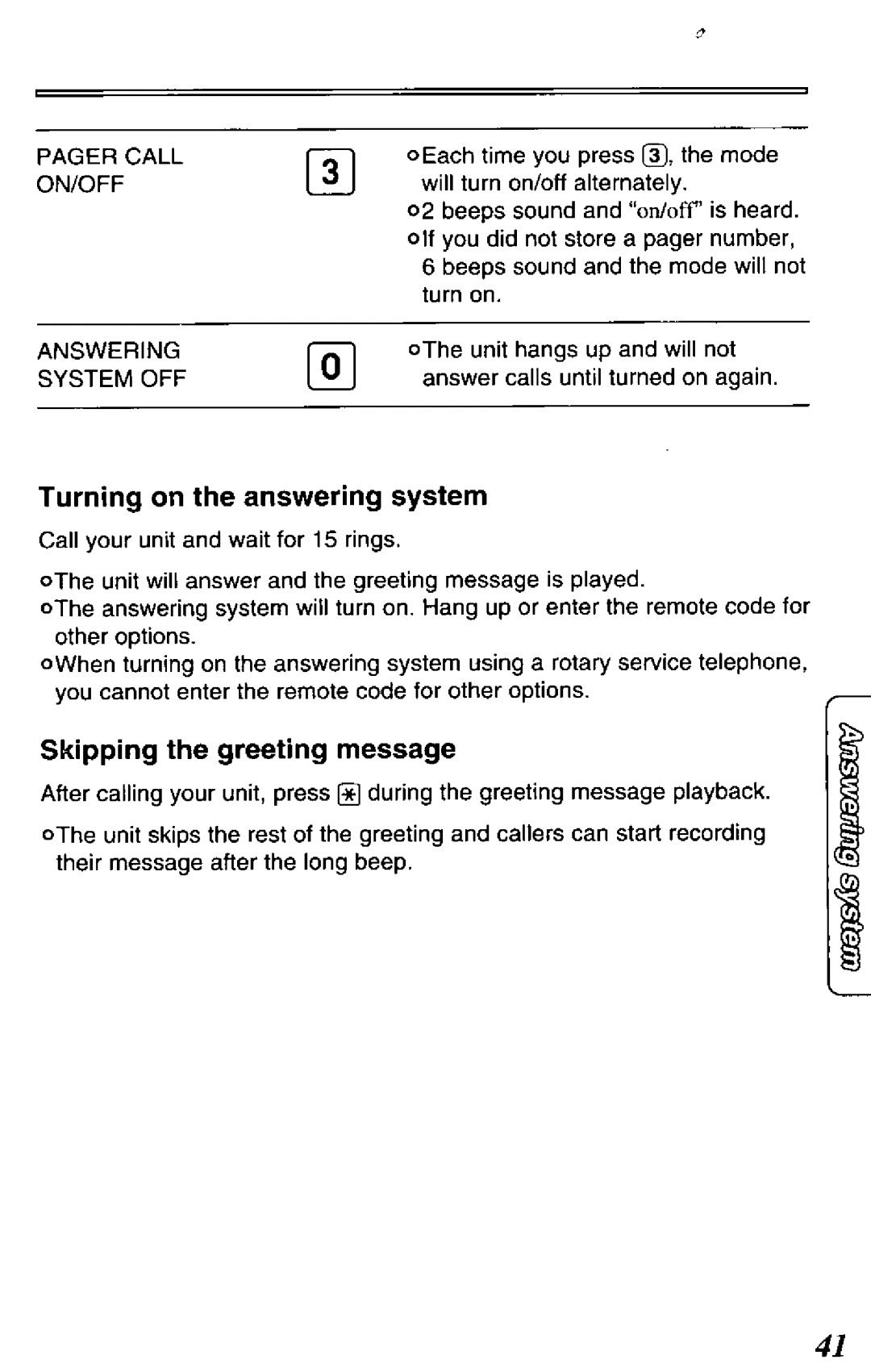 Panasonic KX-TCM418-B manual 