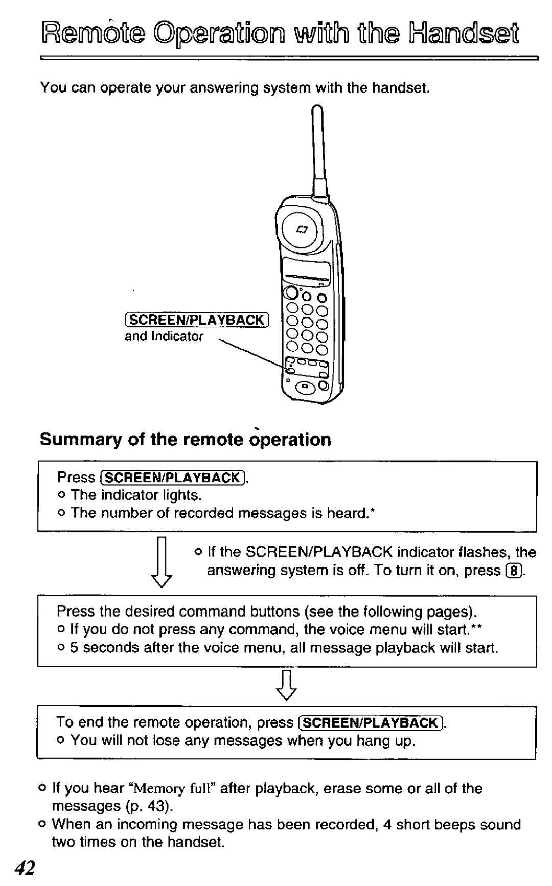 Panasonic KX-TCM418-B manual 