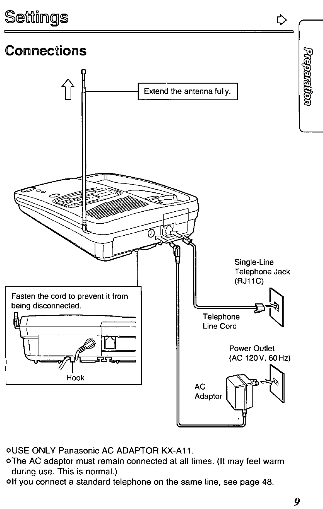 Panasonic KX-TCM418-B manual 