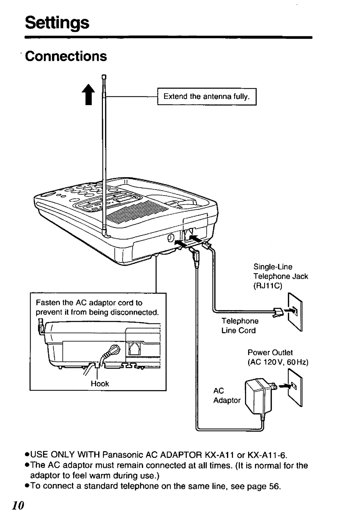 Panasonic KX-TCM424-B, KX-TCM424-W manual 