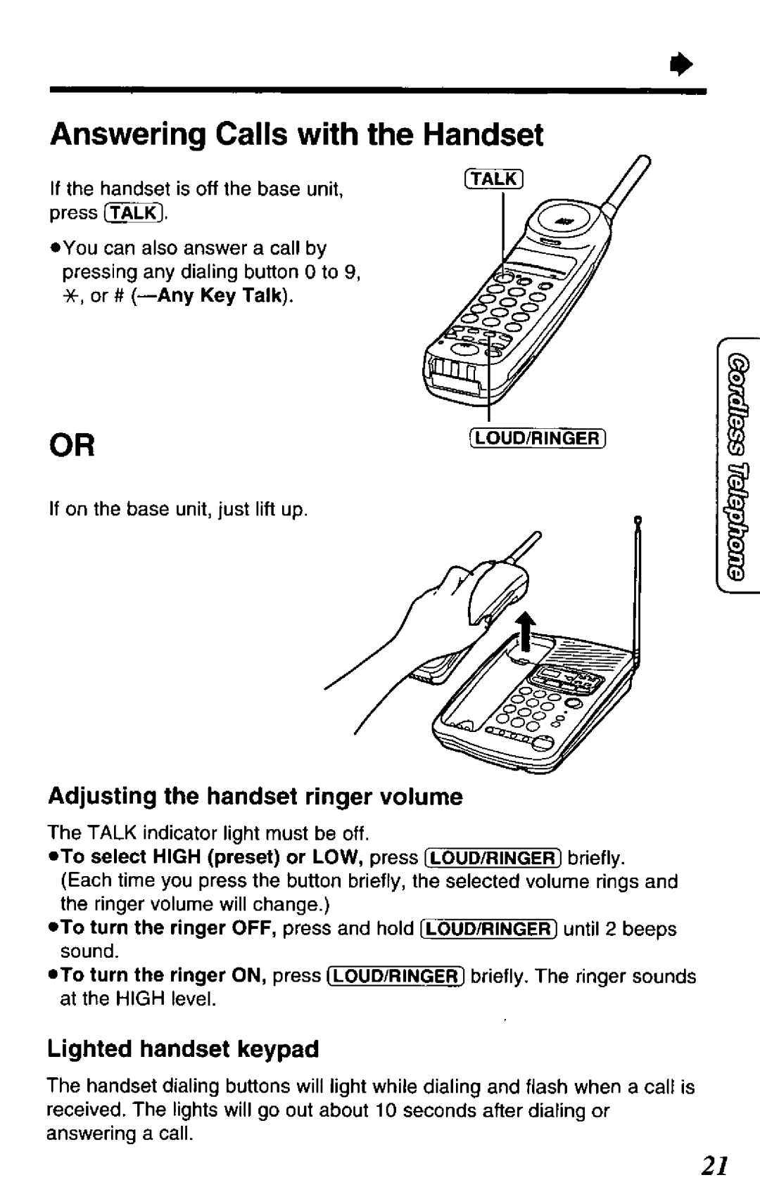 Panasonic KX-TCM424-W, KX-TCM424-B manual 