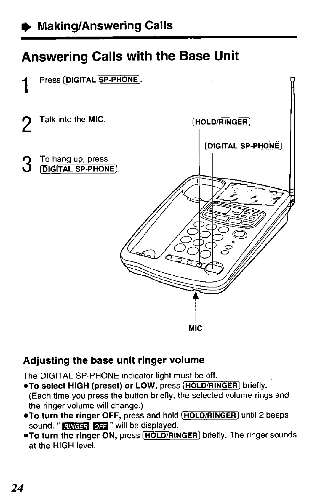 Panasonic KX-TCM424-B, KX-TCM424-W manual 