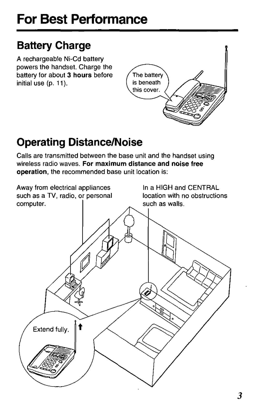 Panasonic KX-TCM424-W, KX-TCM424-B manual 