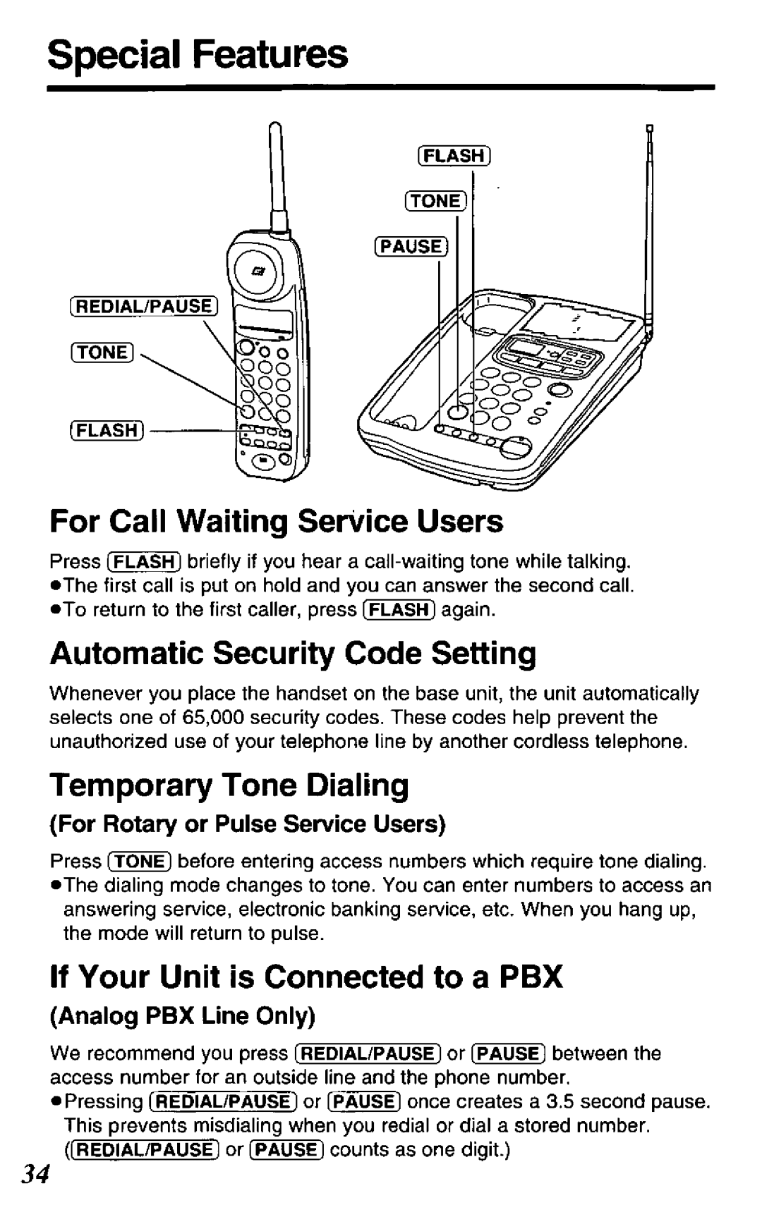 Panasonic KX-TCM424-B, KX-TCM424-W manual 