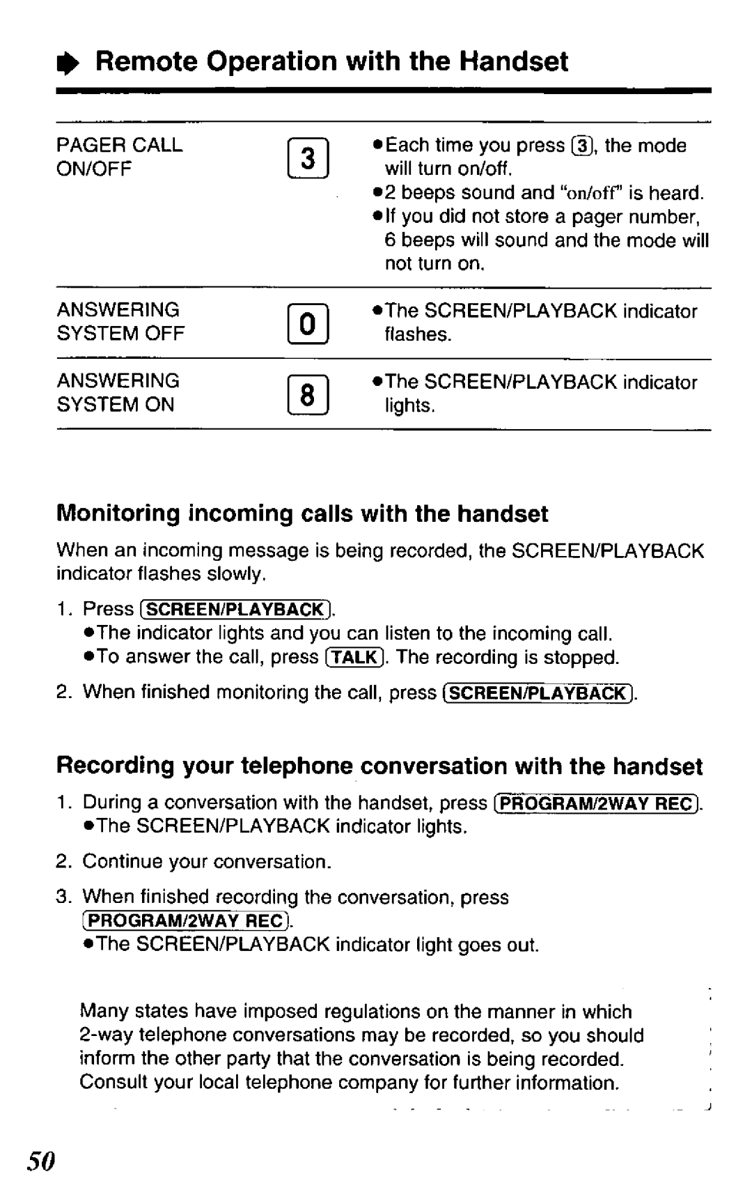 Panasonic KX-TCM424-B, KX-TCM424-W manual 