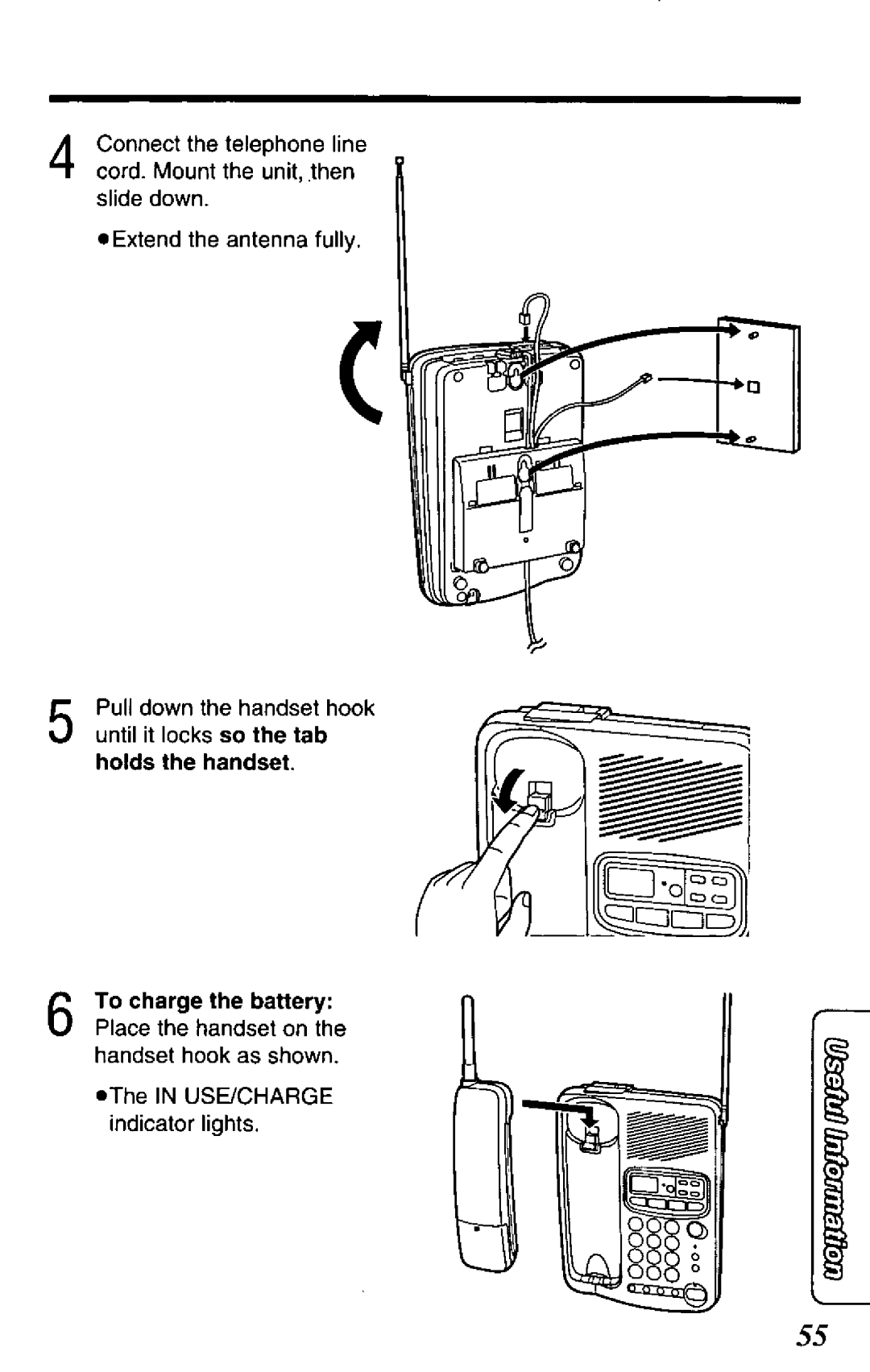 Panasonic KX-TCM424-W, KX-TCM424-B manual 