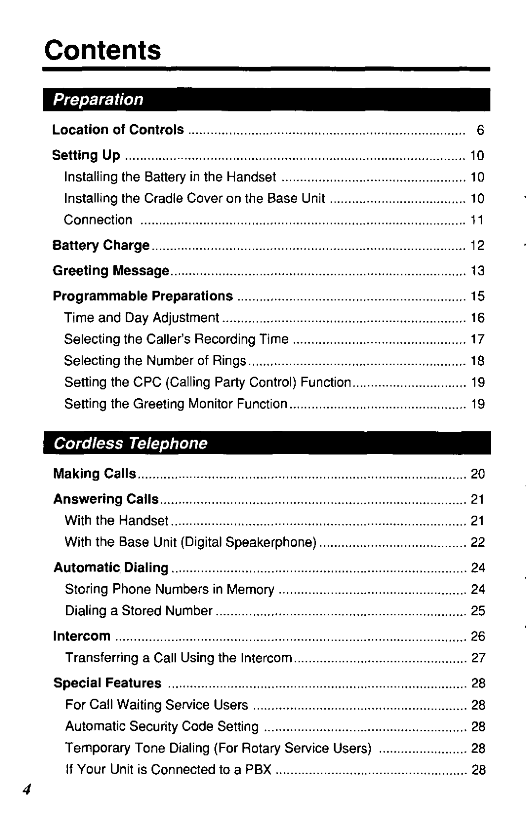 Panasonic KX-TCM938-B manual 