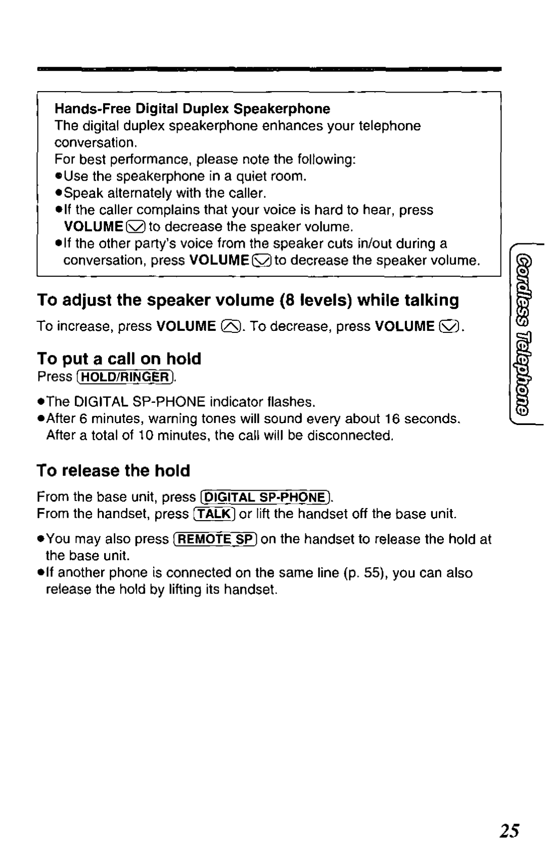 Panasonic KXTCM943W, KX-TCM943-B manual 