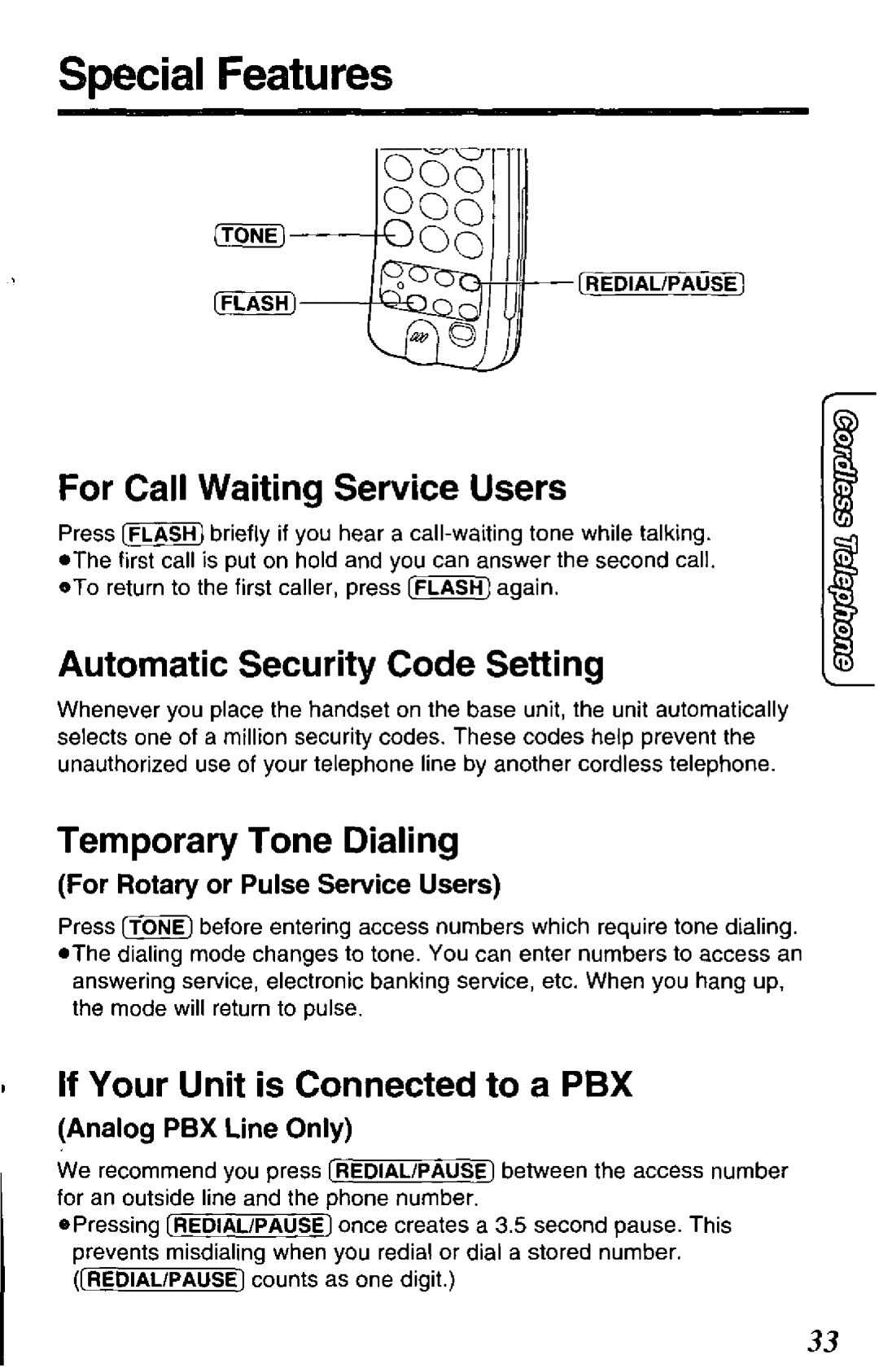 Panasonic KXTCM943W, KX-TCM943-B manual 