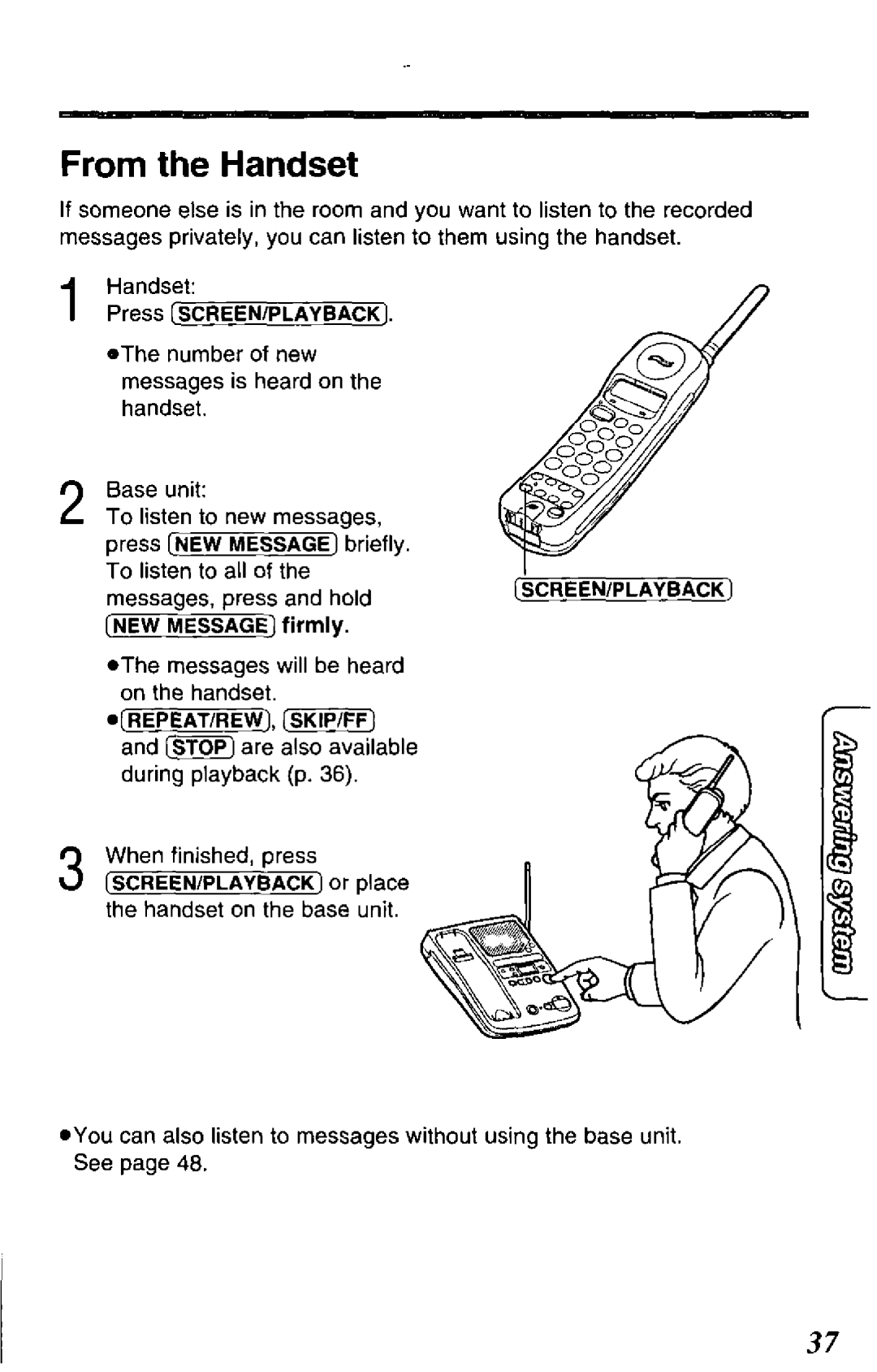 Panasonic KXTCM943W, KX-TCM943-B manual 