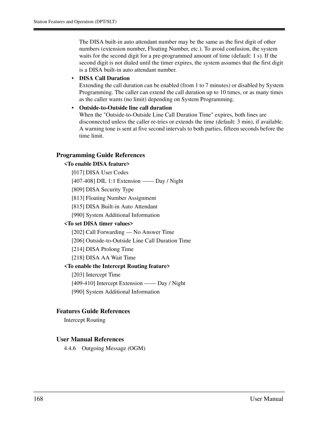 Panasonic KX-TD1232C user manual 168 