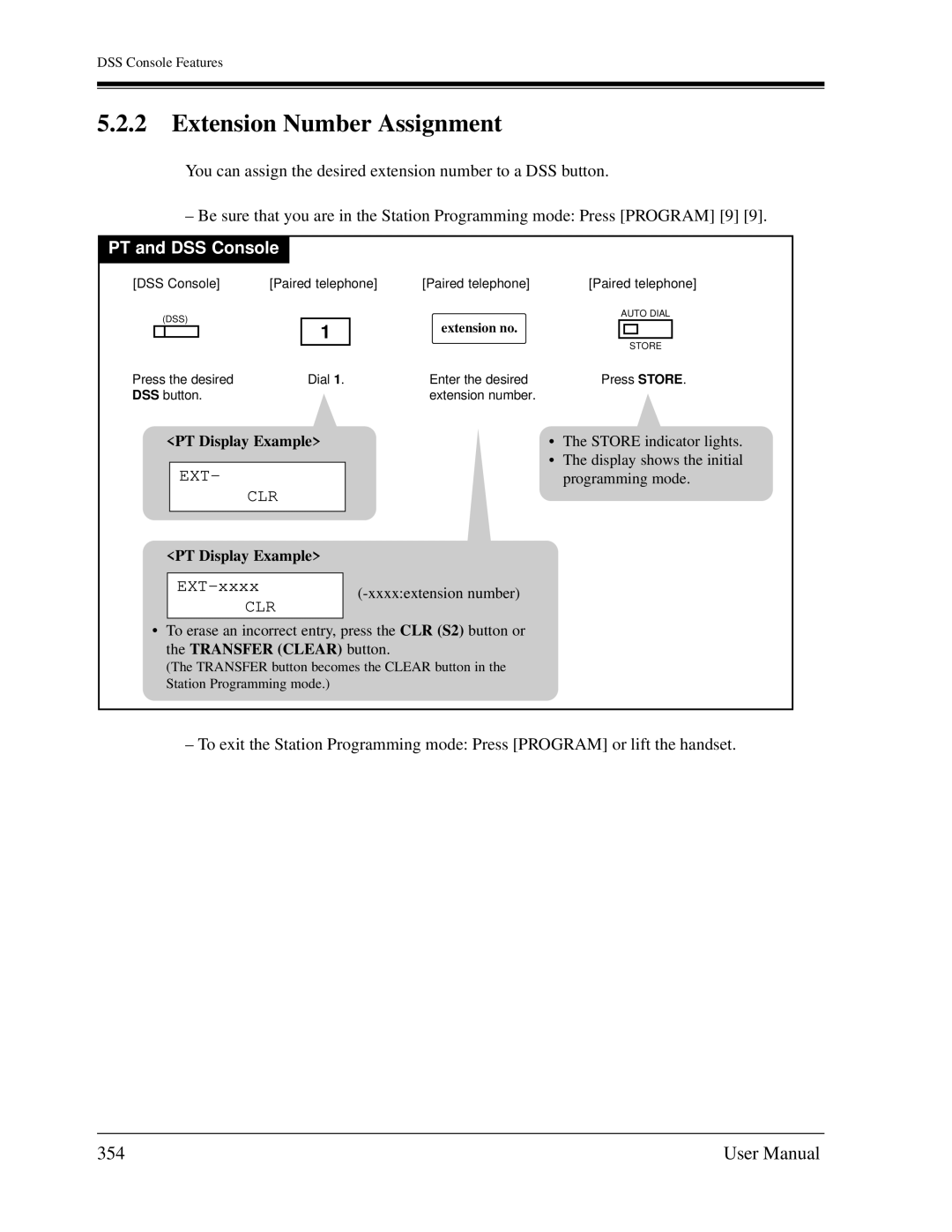 Panasonic KX-TD1232C user manual Extension Number Assignment, 354, EXT-xxxx 