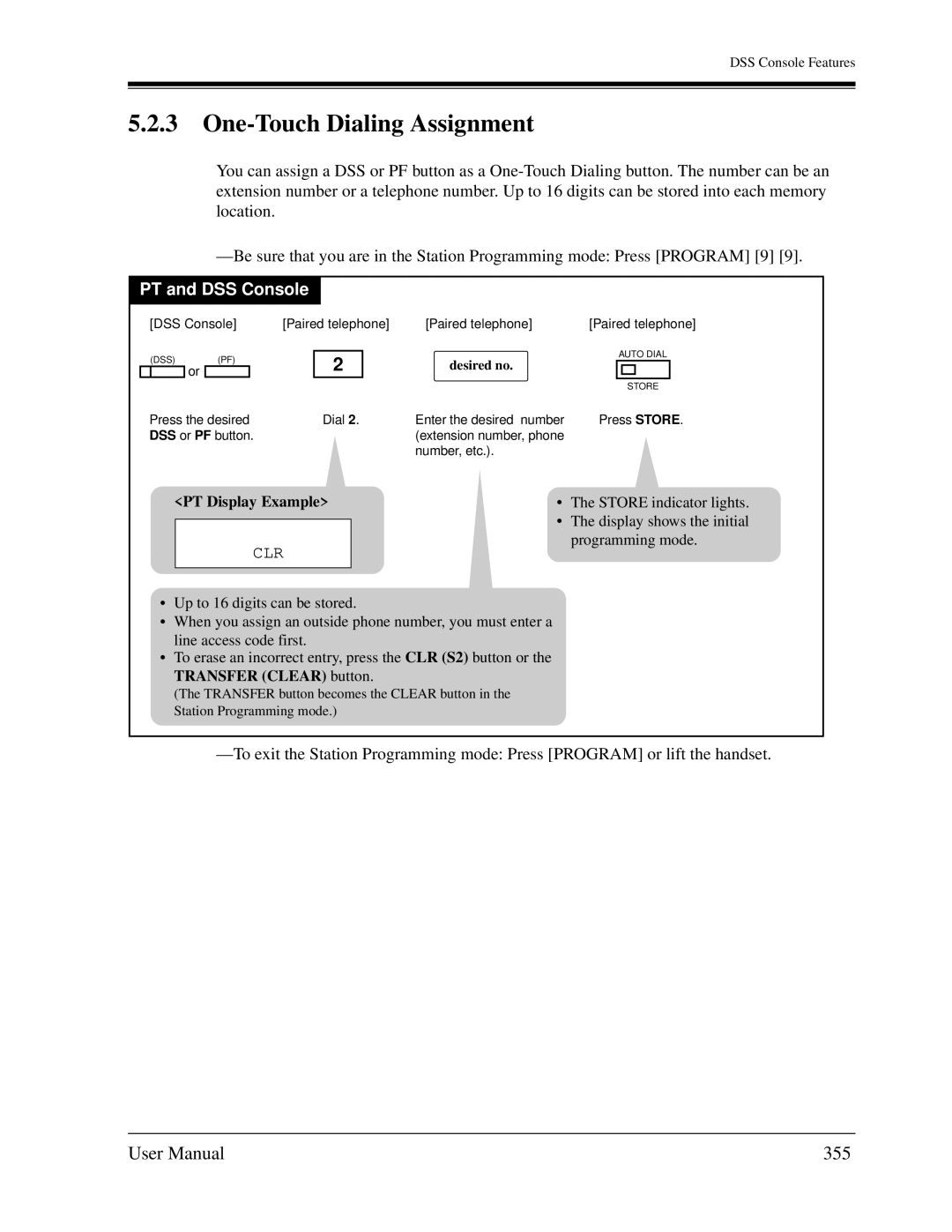 Panasonic KX-TD1232C user manual One-Touch Dialing Assignment, 355 