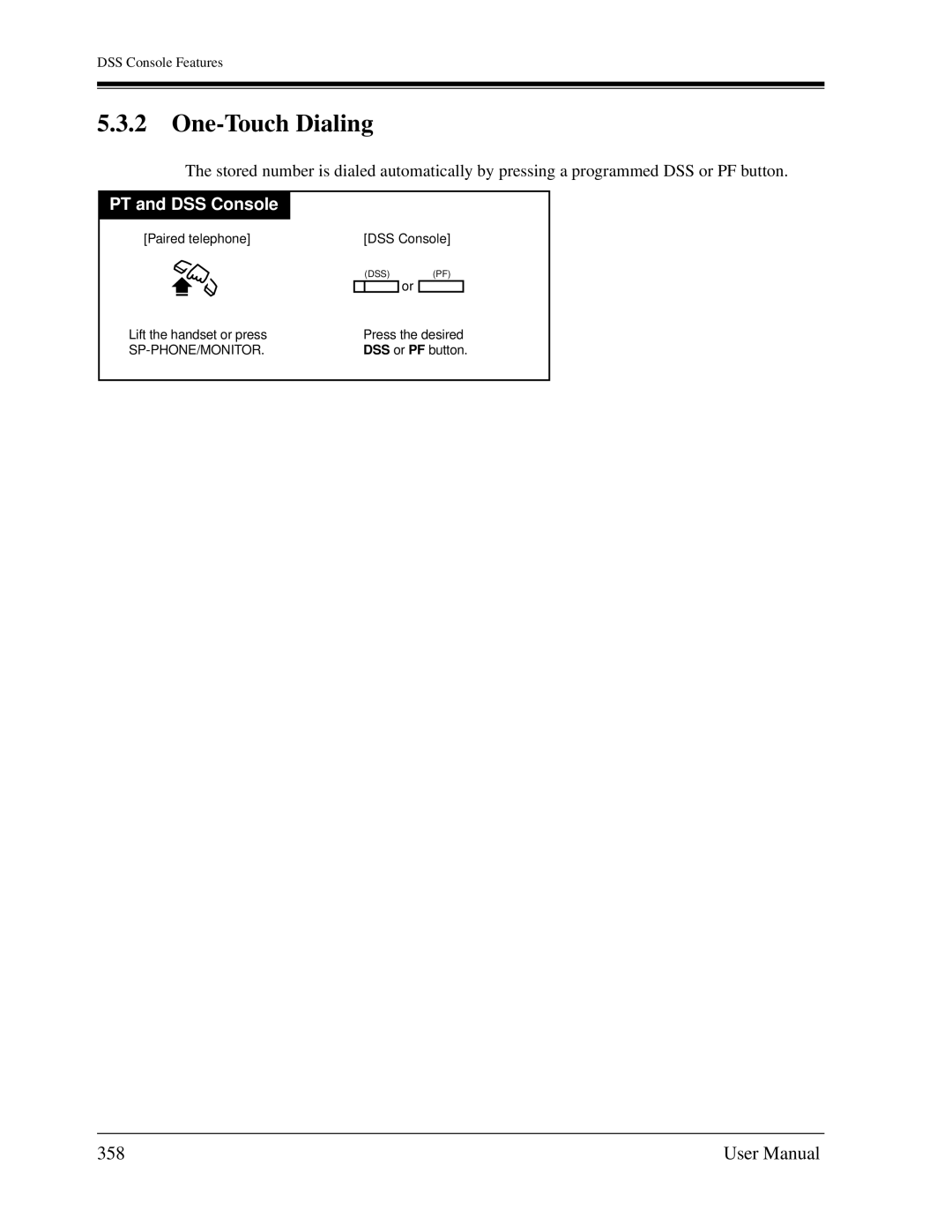 Panasonic KX-TD1232C user manual One-Touch Dialing, 358 