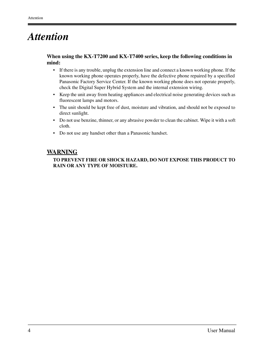 Panasonic KX-TD1232C user manual 