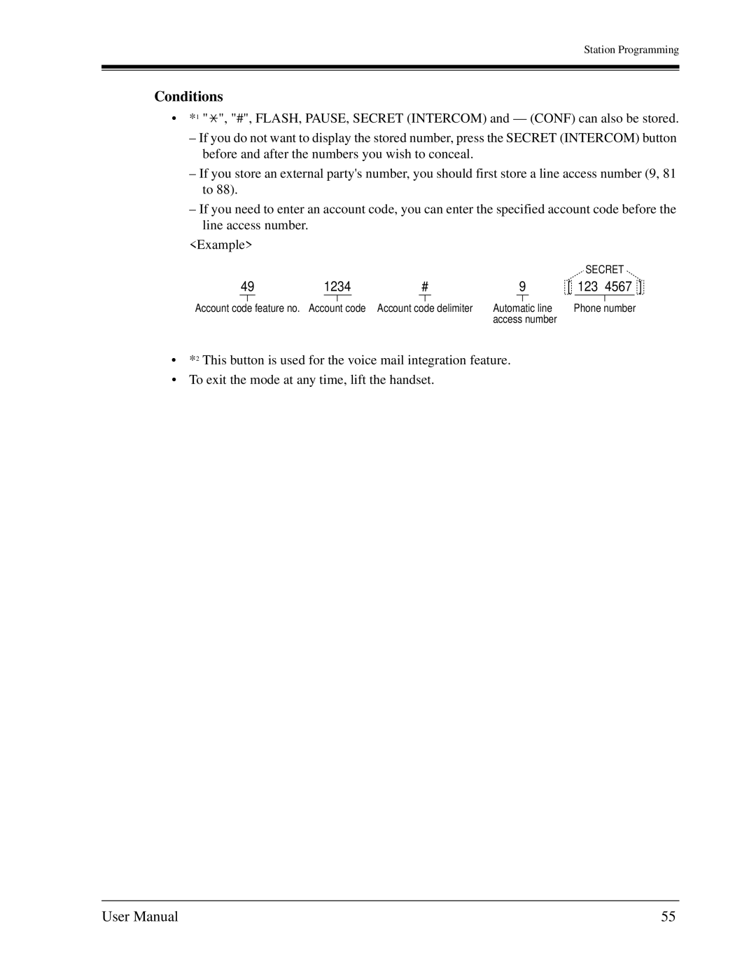 Panasonic KX-TD1232C user manual 1234 